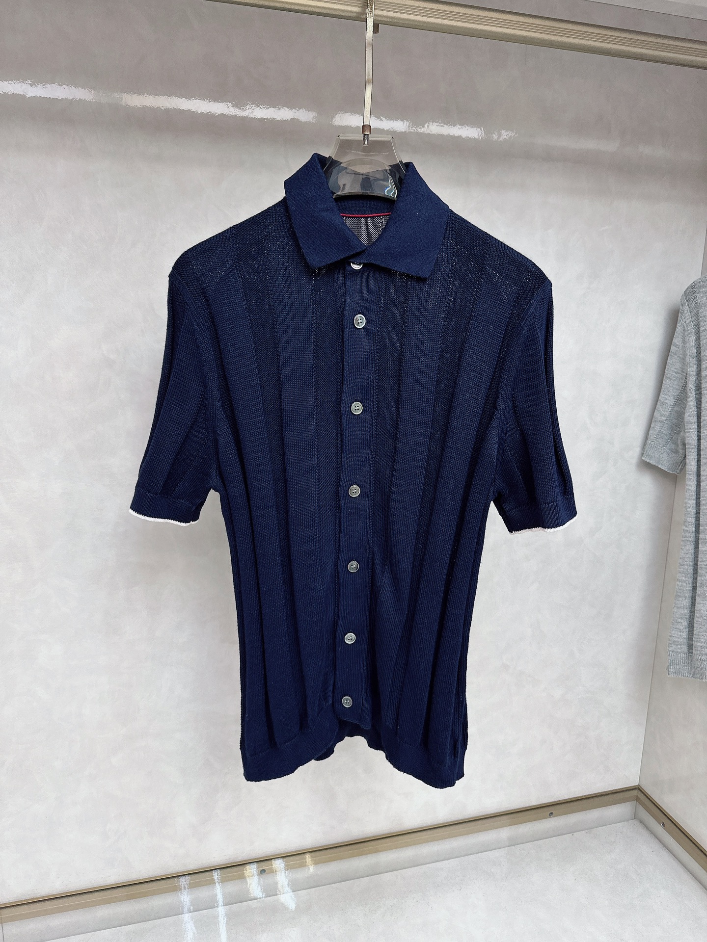  BC 25SS新款棉麻精工罗纹针织🍒针织材料的柔软感婉约优雅，让这款短袖麻棉针织拥有更胜一筹的精致感。