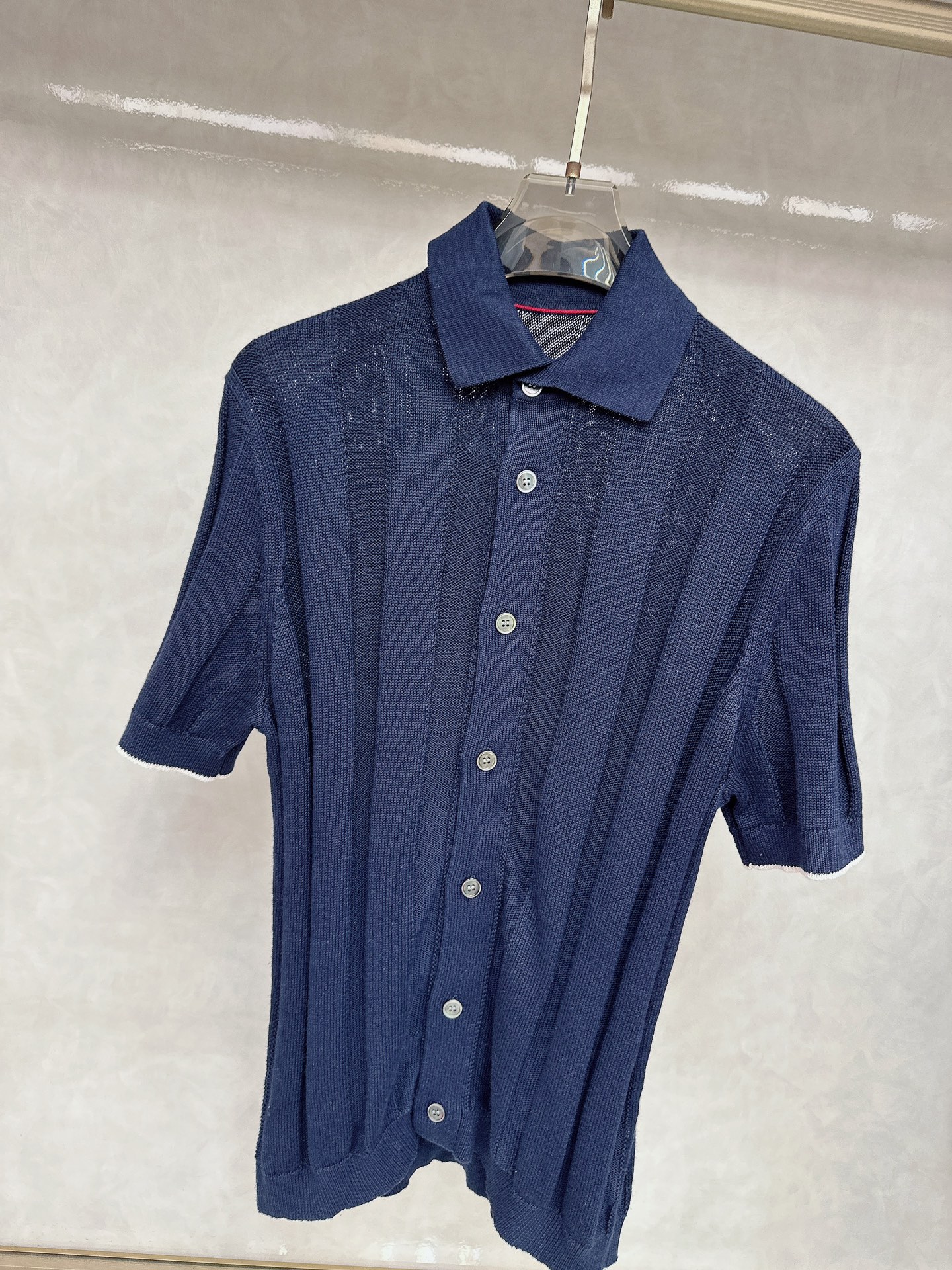  BC 25SS新款棉麻精工罗纹针织🍒针织材料的柔软感婉约优雅，让这款短袖麻棉针织拥有更胜一筹的精致感。