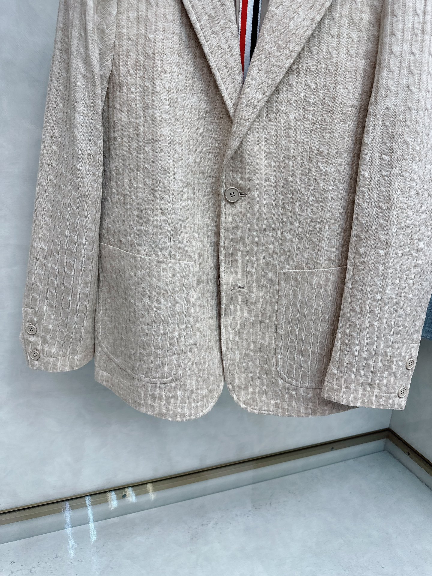 TB秋冬新款男士针织西装单西外套25SS秋冬出品新款!都市时尚精英衣橱必备款，转为男士设计的西装，高级灰