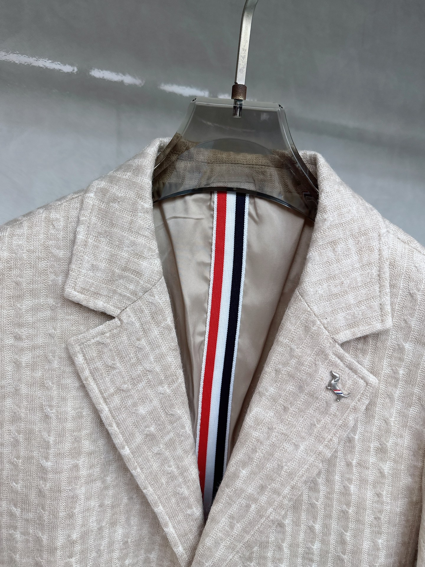 TB秋冬新款男士针织西装单西外套25SS秋冬出品新款!都市时尚精英衣橱必备款，转为男士设计的西装，高级灰