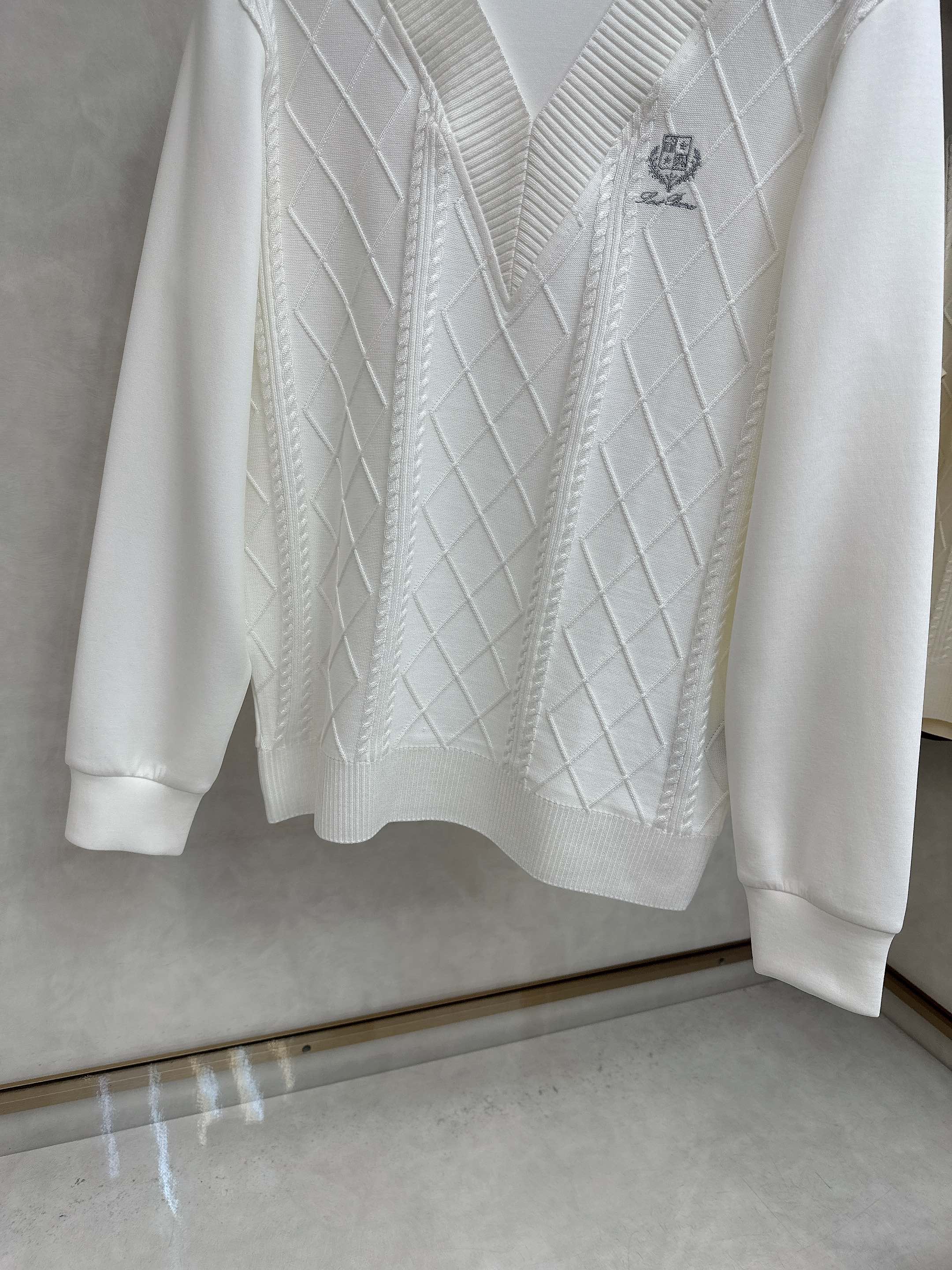  lP🆕-Loro Piano诺悠翩雅💥独家专供最新时尚秋冬针织拼接卫衣 经典设计感与颜值爆棚的外套，品