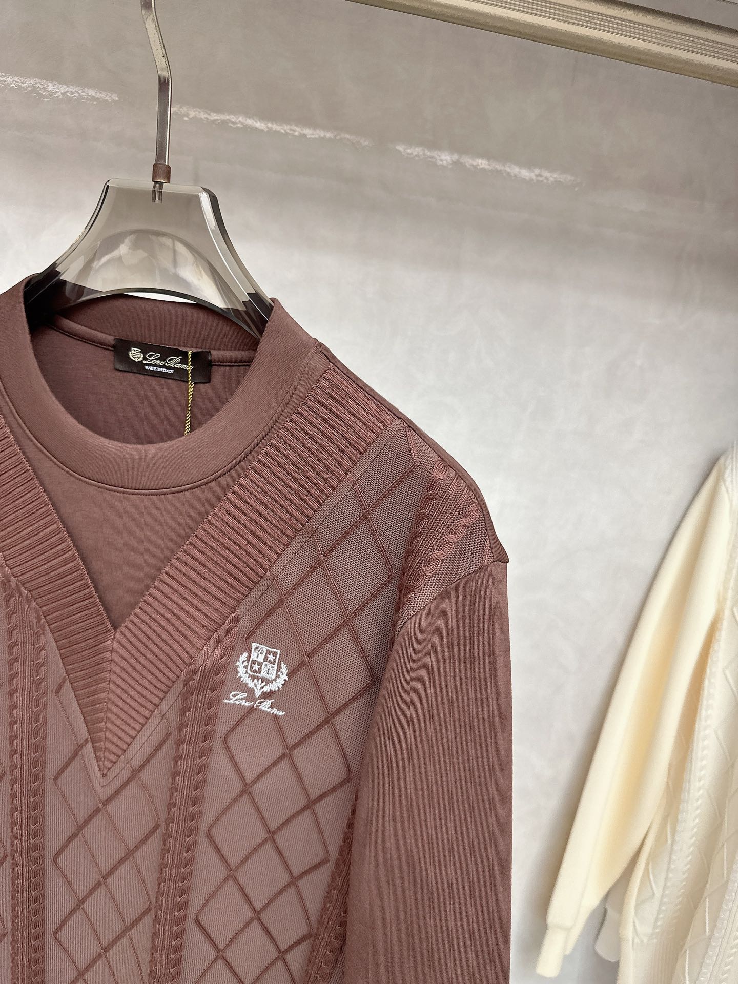  lP🆕-Loro Piano诺悠翩雅💥独家专供最新时尚秋冬针织拼接卫衣 经典设计感与颜值爆棚的外套，品