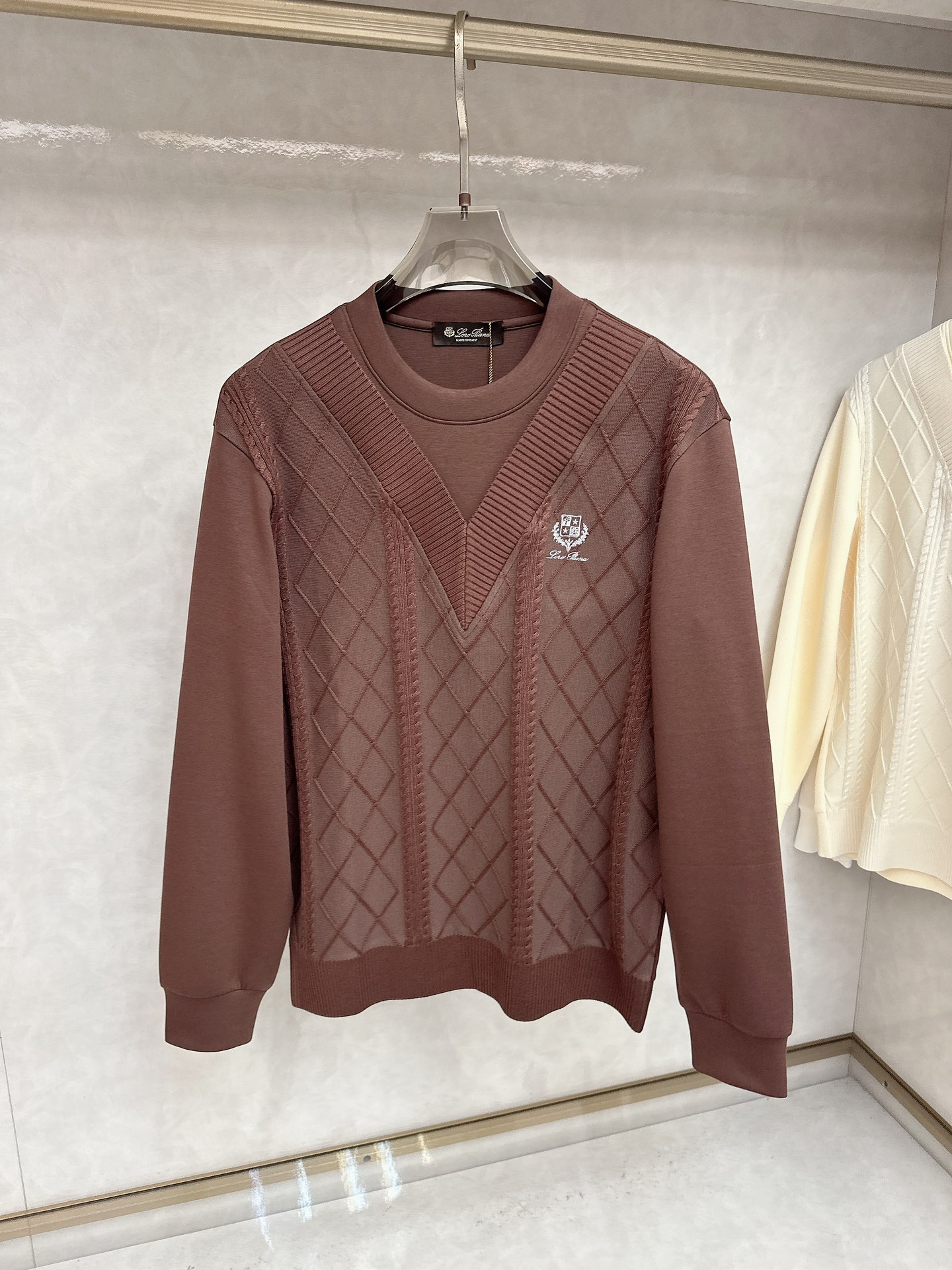  lP🆕-Loro Piano诺悠翩雅💥独家专供最新时尚秋冬针织拼接卫衣 经典设计感与颜值爆棚的外套，品