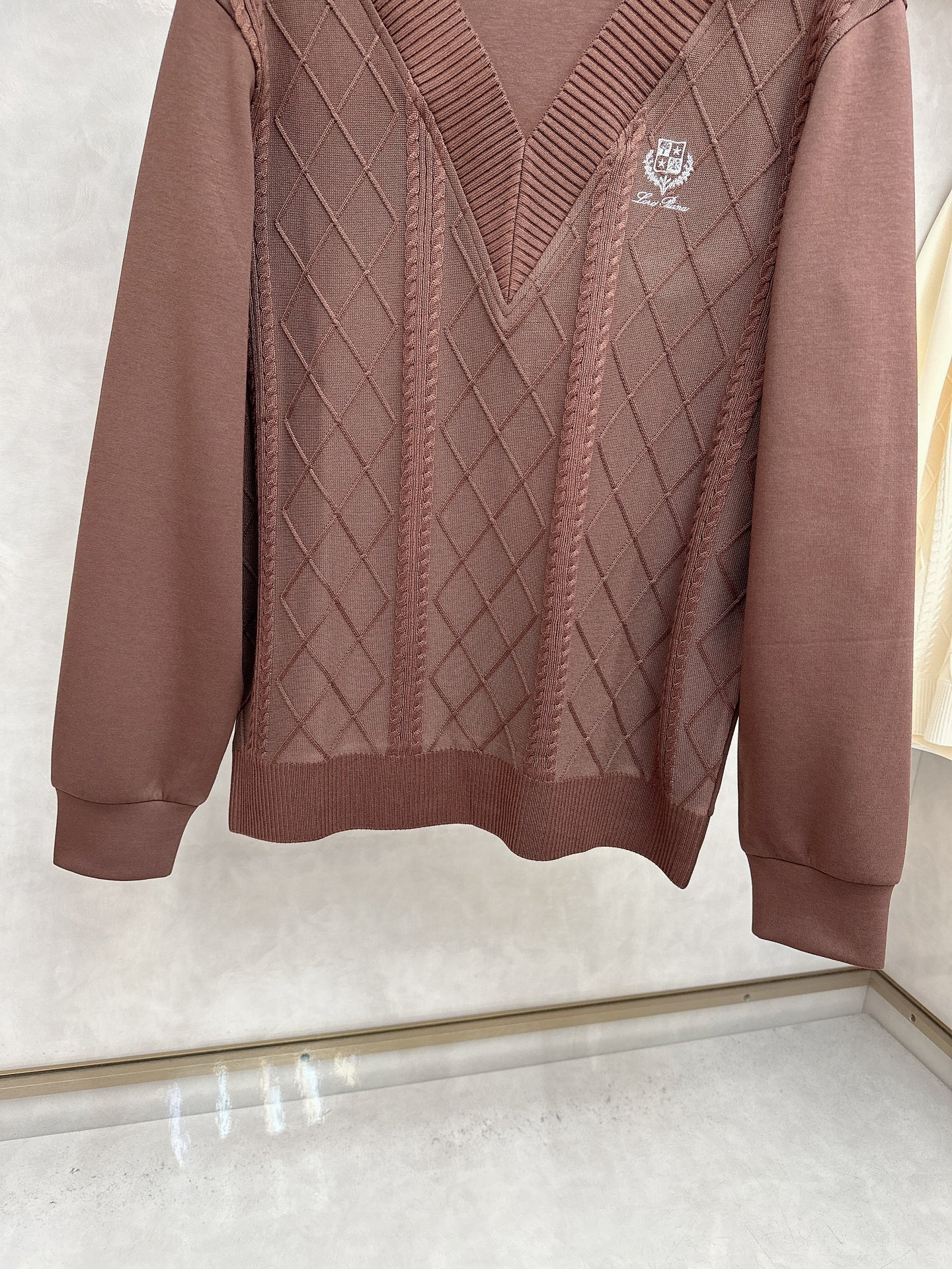  lP🆕-Loro Piano诺悠翩雅💥独家专供最新时尚秋冬针织拼接卫衣 经典设计感与颜值爆棚的外套，品