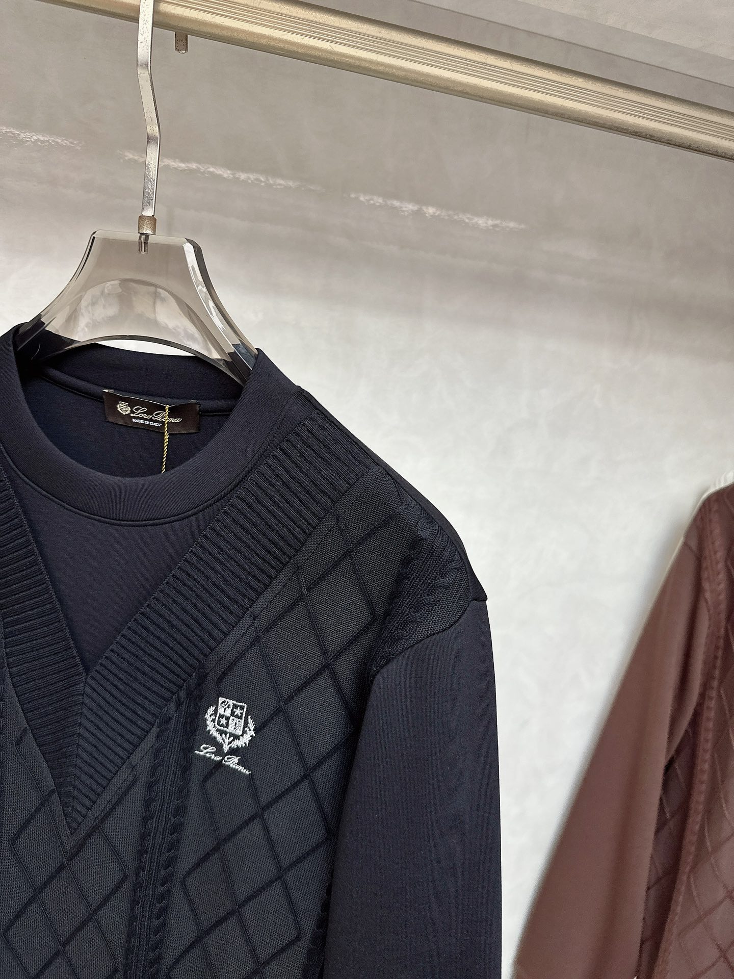  lP🆕-Loro Piano诺悠翩雅💥独家专供最新时尚秋冬针织拼接卫衣 经典设计感与颜值爆棚的外套，品