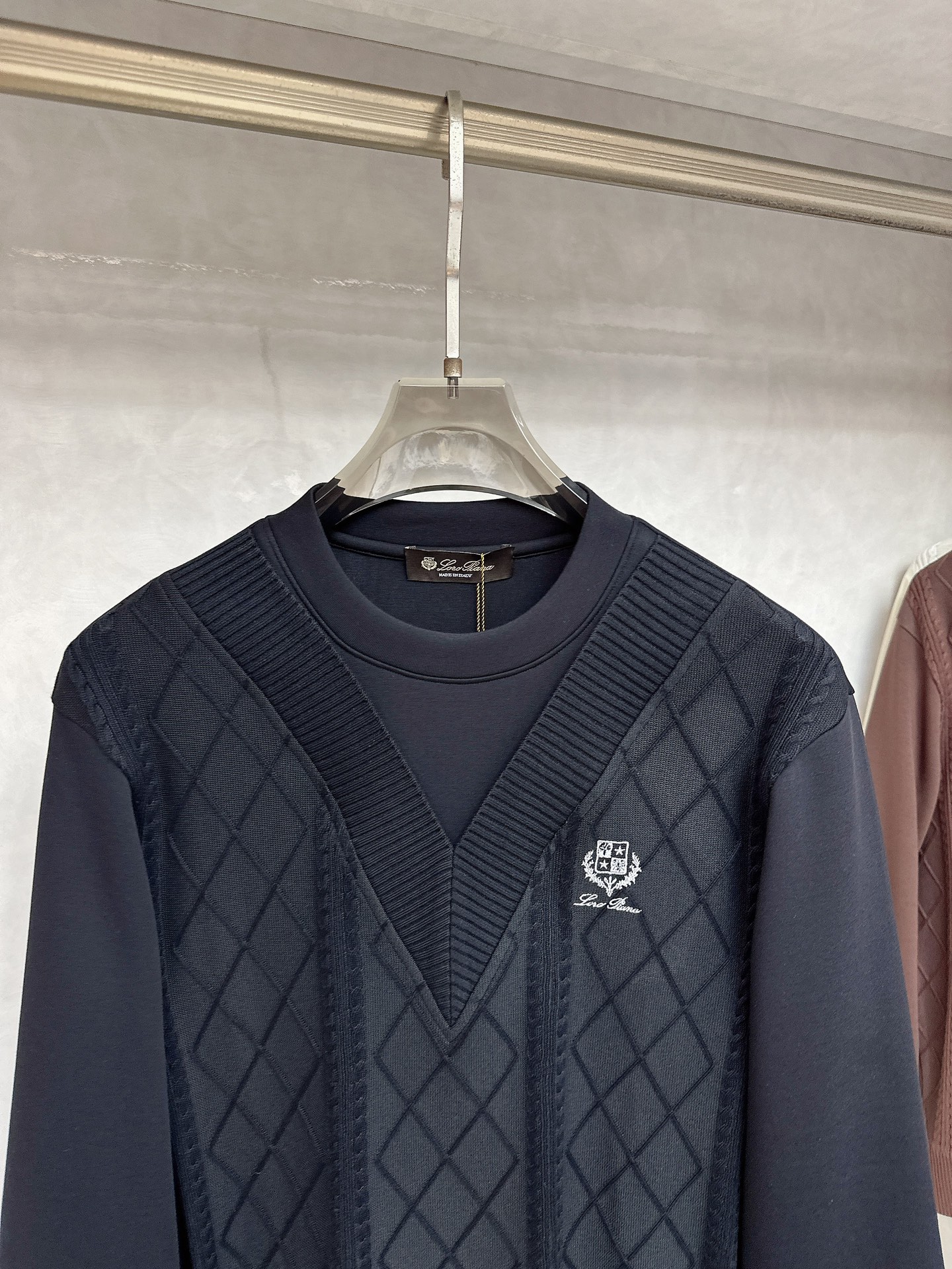  lP🆕-Loro Piano诺悠翩雅💥独家专供最新时尚秋冬针织拼接卫衣 经典设计感与颜值爆棚的外套，品