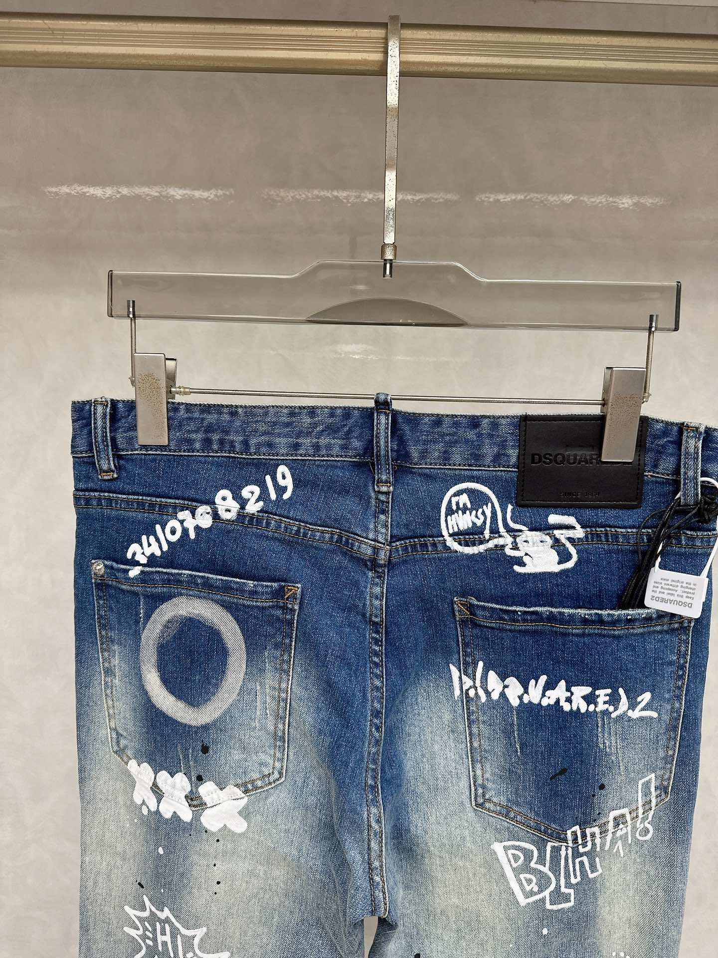  D2 2025秋冬🔥🔥新款现货上市，原单爆款牛仔裤👖超级定制款，原版五金，超级重工工艺，版型超赞👍细节