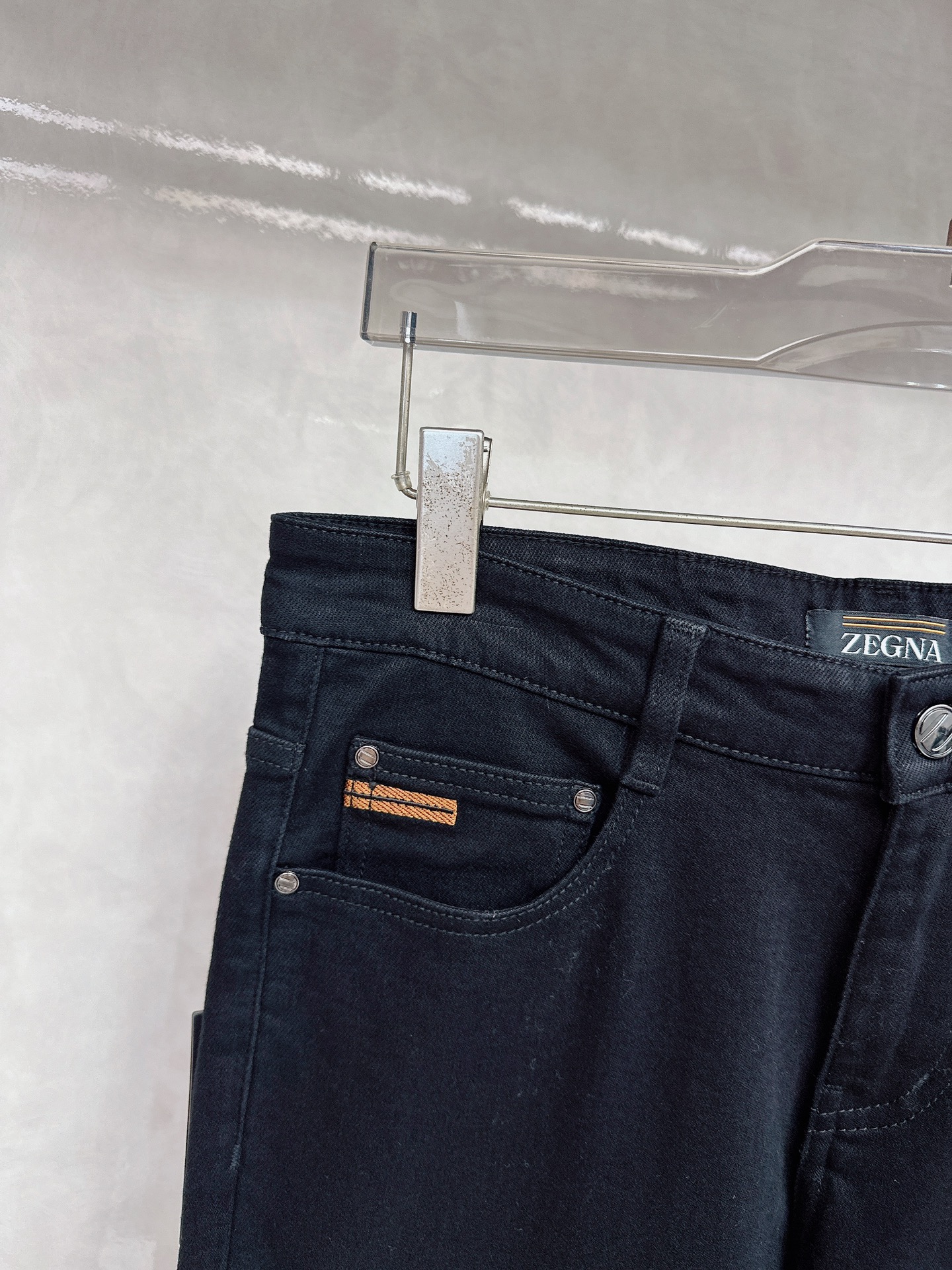 杰尼亚 2025秋冬🔥🔥新款现货上市，原单爆款牛仔裤👖超级定制款，原版五金，超级重工工艺，版型超赞👍细节