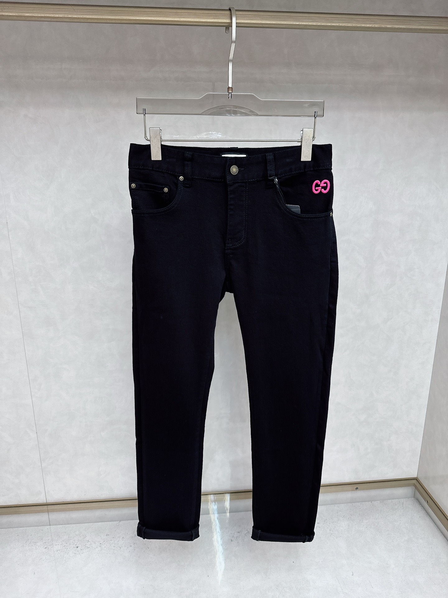 古奇 2025秋冬🔥🔥新款现货上市，原单爆款牛仔裤👖超级定制款，原版五金，超级重工工艺，版型超赞👍细节做