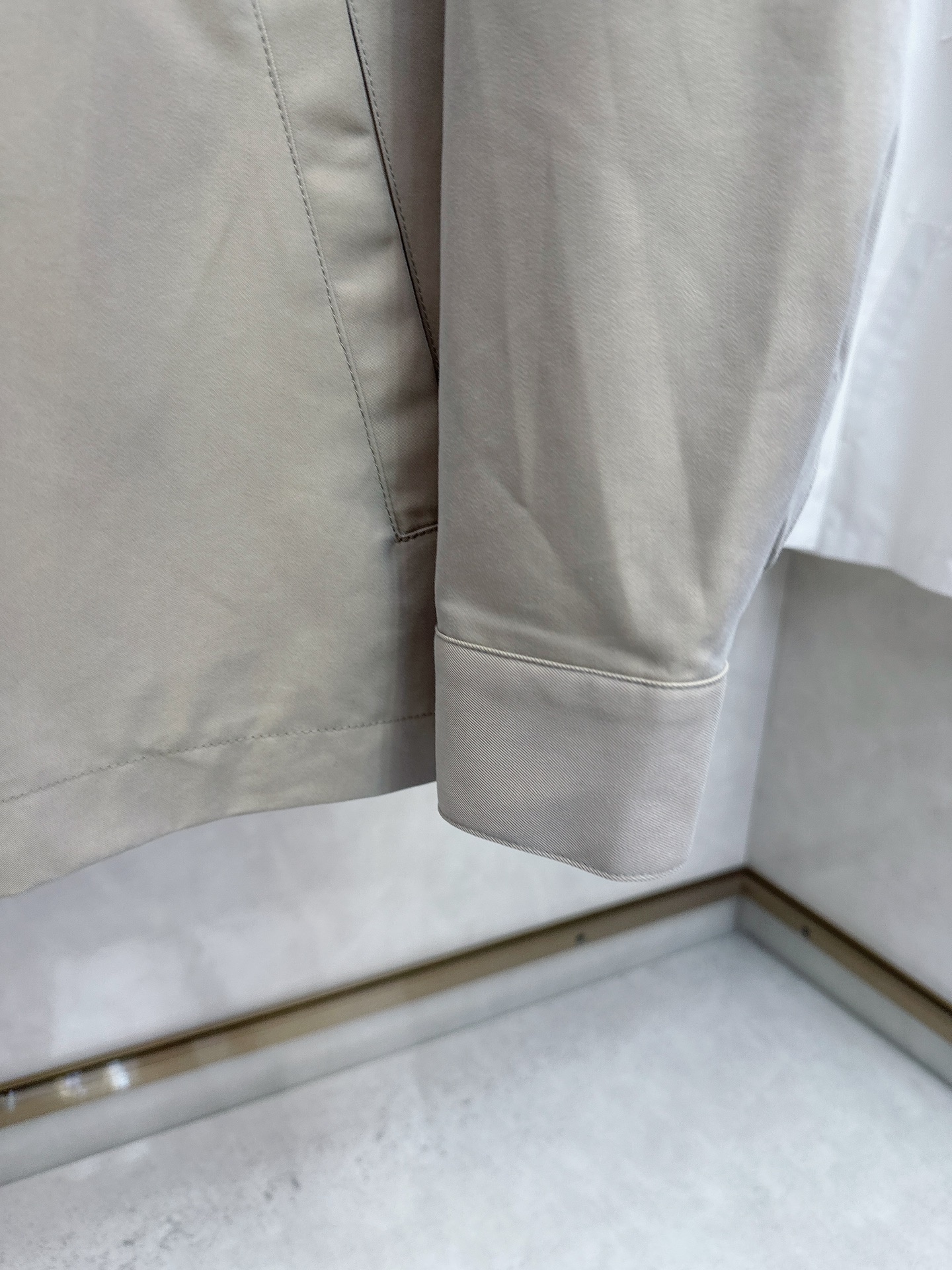 BC 老钱翻领男士新款商务休闲夹克外套，顶奢意大利进口棉混纺人字纹肌理面料，双头拉链门襟、高端混棉成分打