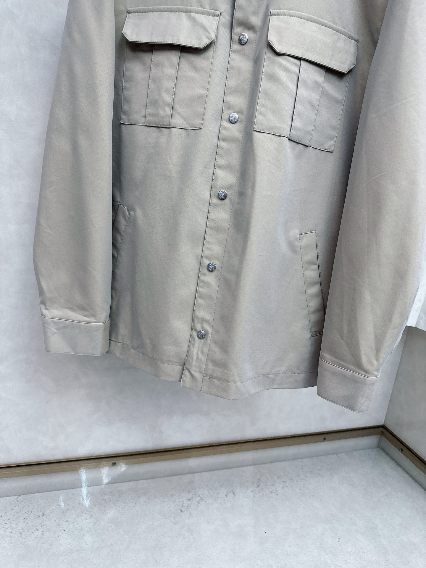 BC 老钱翻领男士新款商务休闲夹克外套，顶奢意大利进口棉混纺人字纹肌理面料，双头拉链门襟、高端混棉成分打