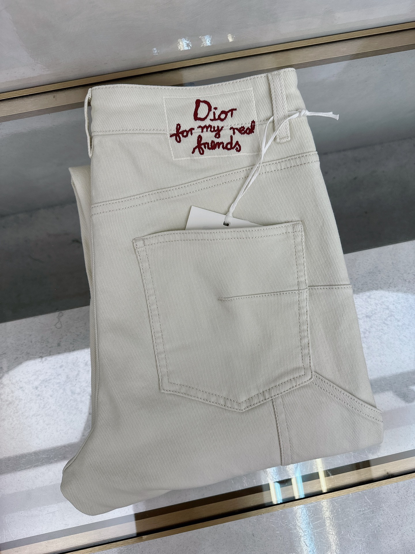 迪奥 2025秋冬🔥🔥新款现货上市，原单爆款牛仔裤👖超级定制款，原版五金，超级重工工艺，版型超赞👍细节做