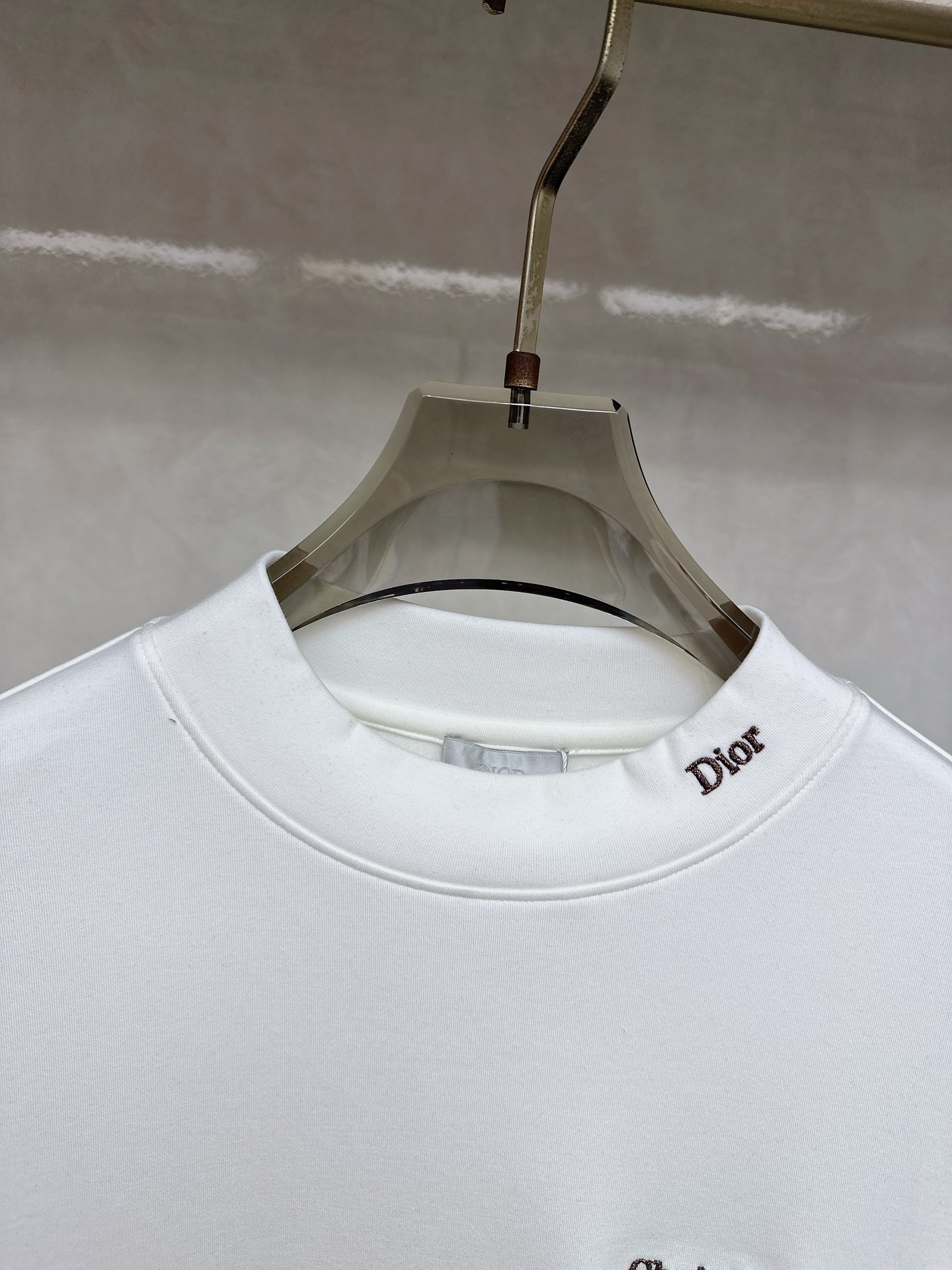 迪奥 Dior 2025秋冬专柜新款 时尚休闲打底衫长袖T恤，精选进口高密度双面拉架棉面料，精致原版lo