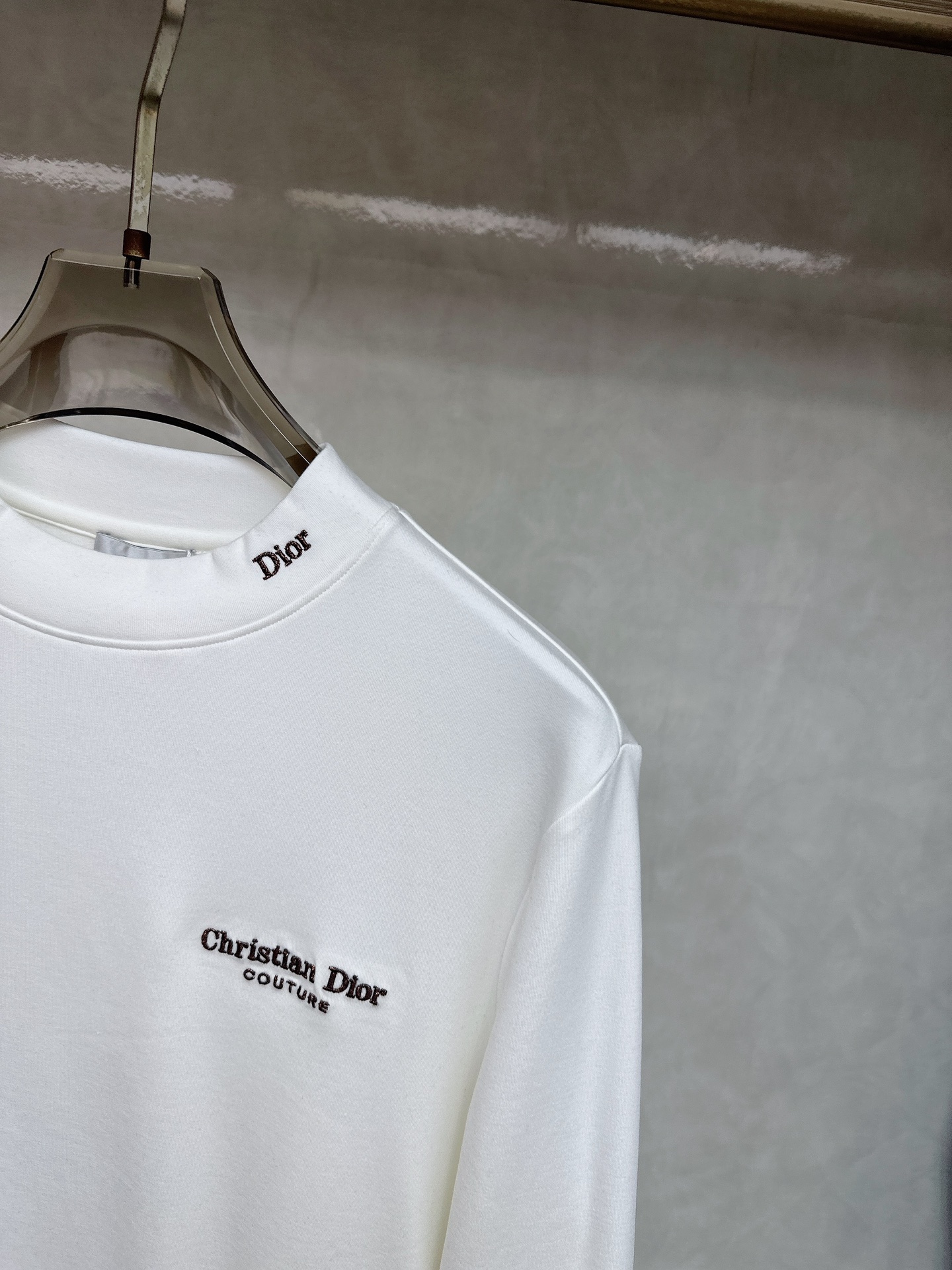 迪奥 Dior 2025秋冬专柜新款 时尚休闲打底衫长袖T恤，精选进口高密度双面拉架棉面料，精致原版lo