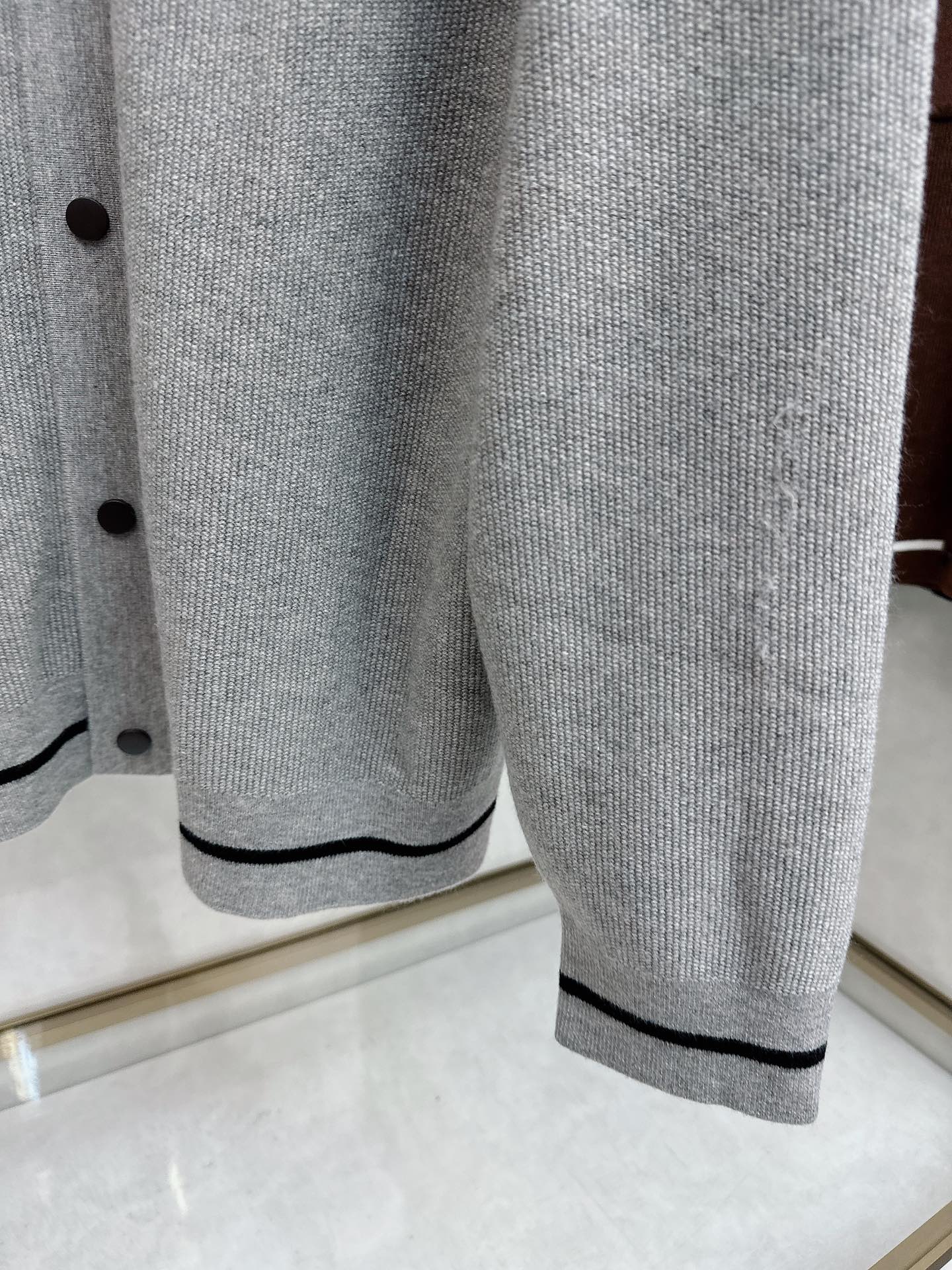 BrunelloCucinelli布鲁内洛．库奇内利 BC 2025ss秋冬新品翻领针织毛衣外套，美式穿