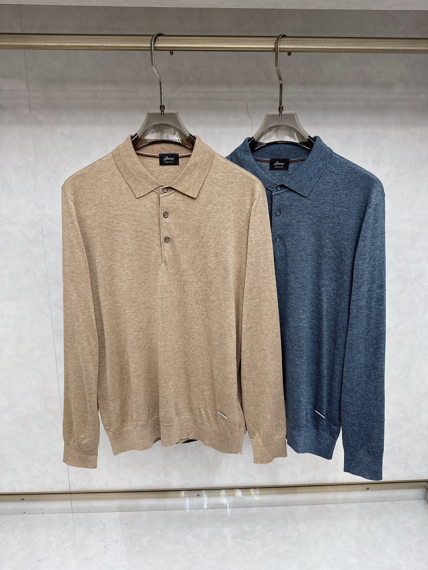 lp🆕 秋冬季新款！-男士翻领长袖羊毛打底衫，秋冬最新款男士打底衫，新品种高品质进入美利诺纱线，四平针双