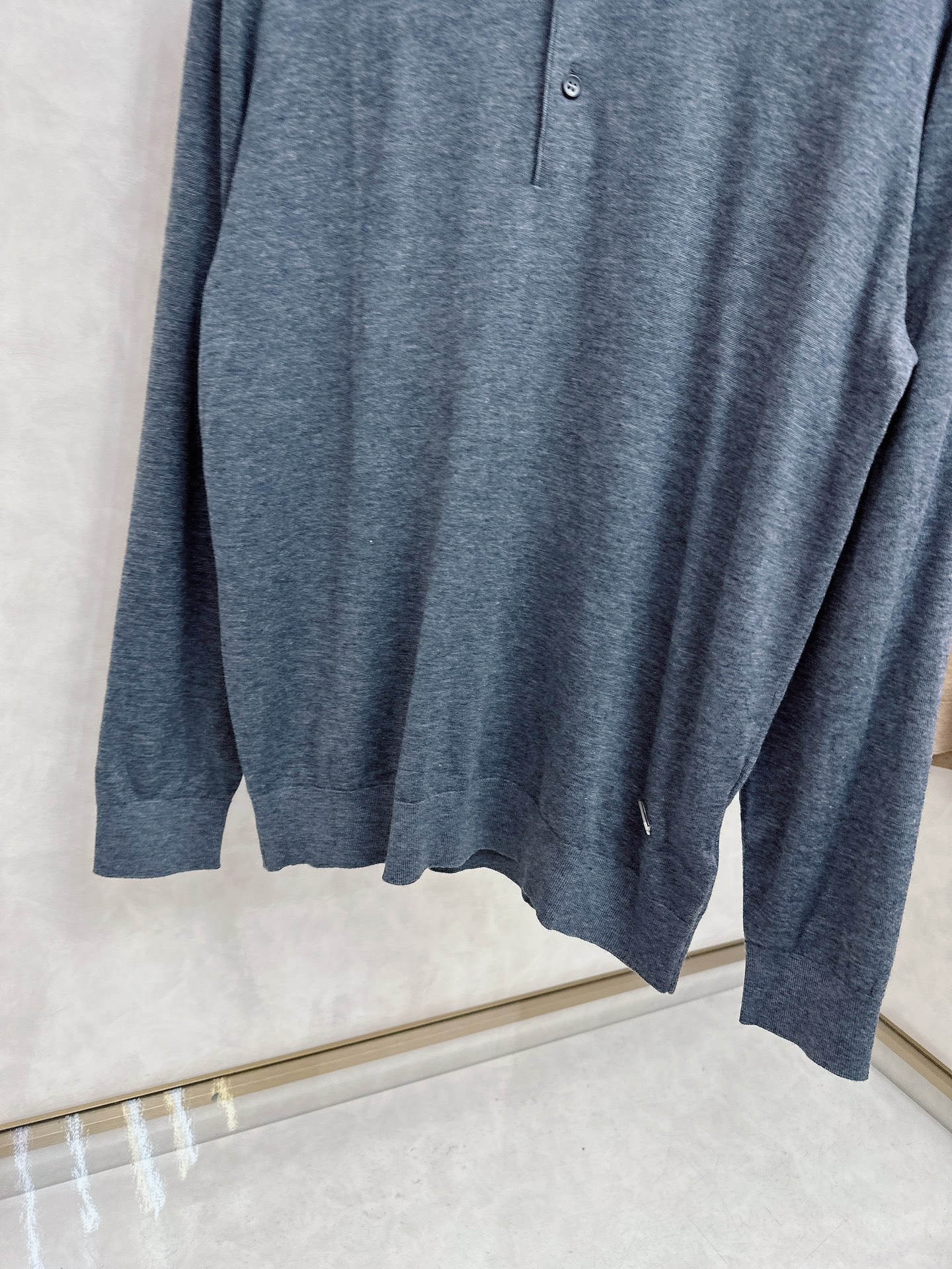 lp🆕 秋冬季新款！-男士翻领长袖羊毛打底衫，秋冬最新款男士打底衫，新品种高品质进入美利诺纱线，四平针双