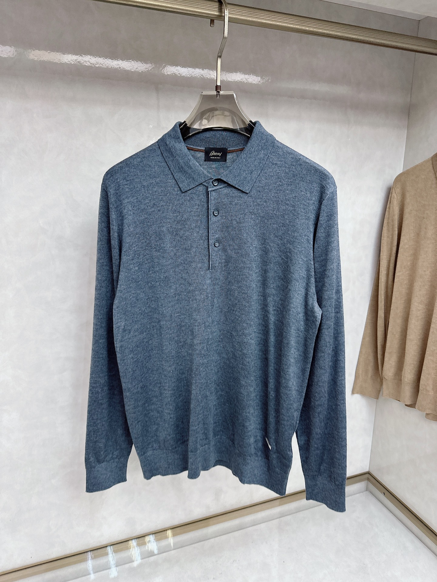 lp🆕 秋冬季新款！-男士翻领长袖羊毛打底衫，秋冬最新款男士打底衫，新品种高品质进入美利诺纱线，四平针双