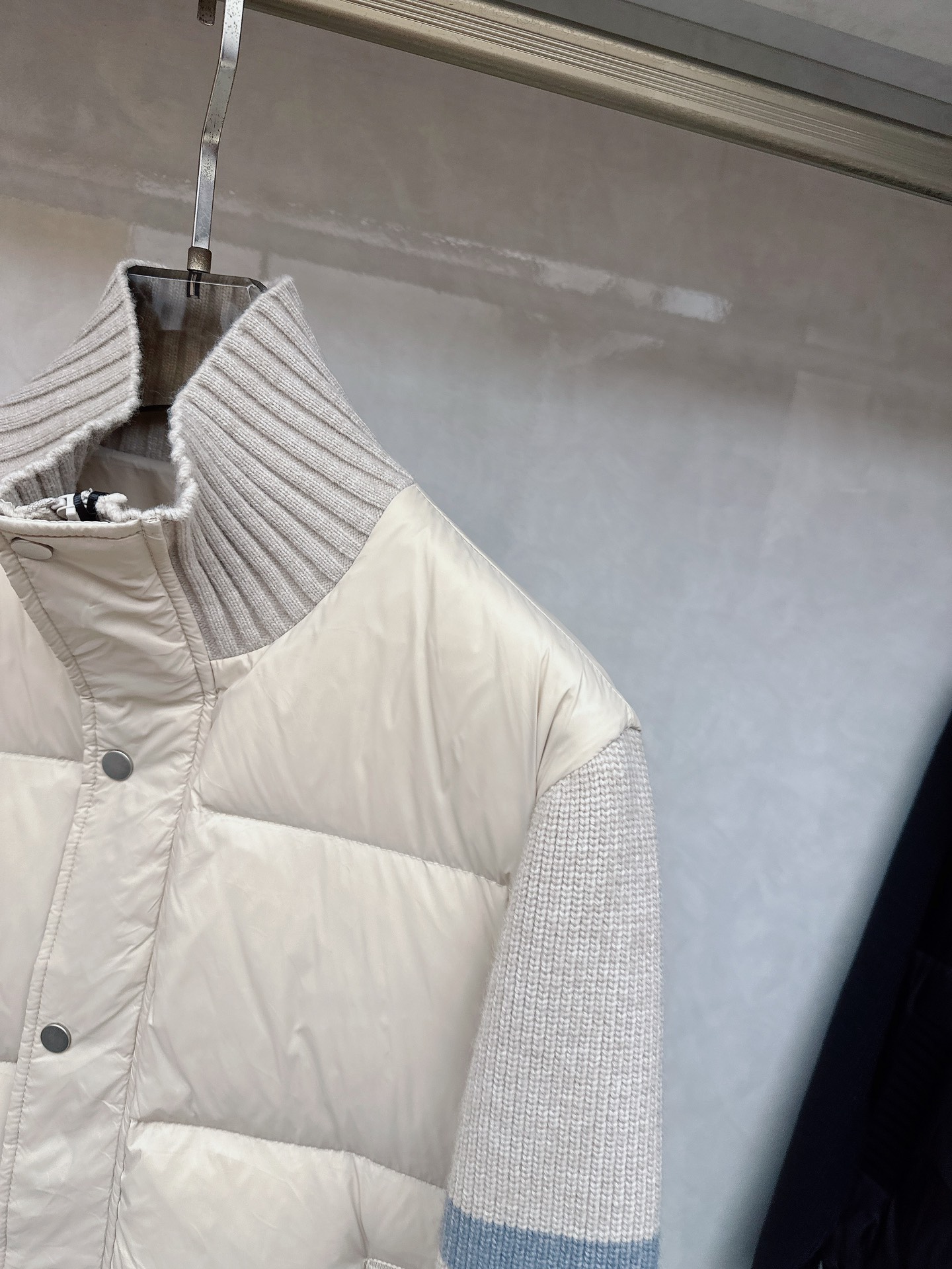 【ThomBrownet】TB家针织拼接四条杠带帽羽绒服女款越简单就越好看!!永恒不变的真理门简实穿主义