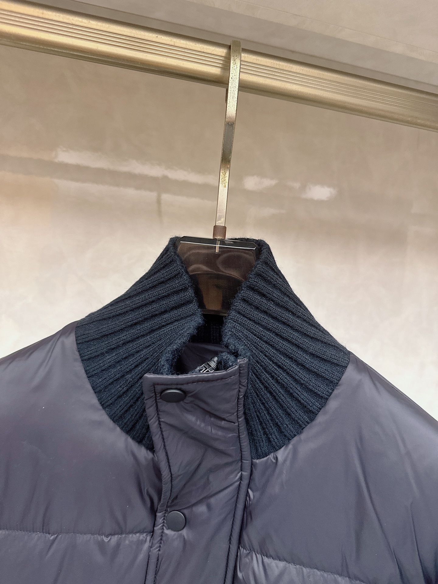 【ThomBrownet】TB家针织拼接四条杠带帽羽绒服女款越简单就越好看!!永恒不变的真理门简实穿主义