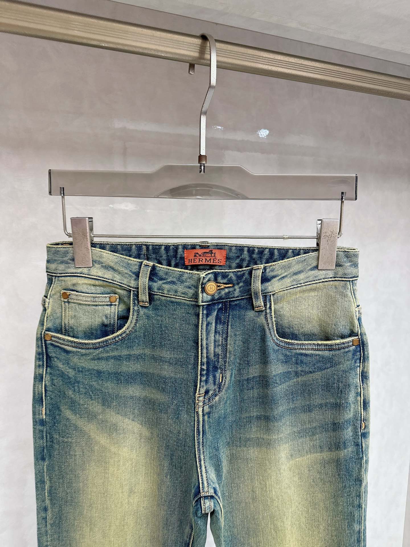 爱马仕 2025秋冬🔥🔥新款现货上市，原单爆款牛仔裤👖超级定制款，原版五金，超级重工工艺，版型超赞👍细节