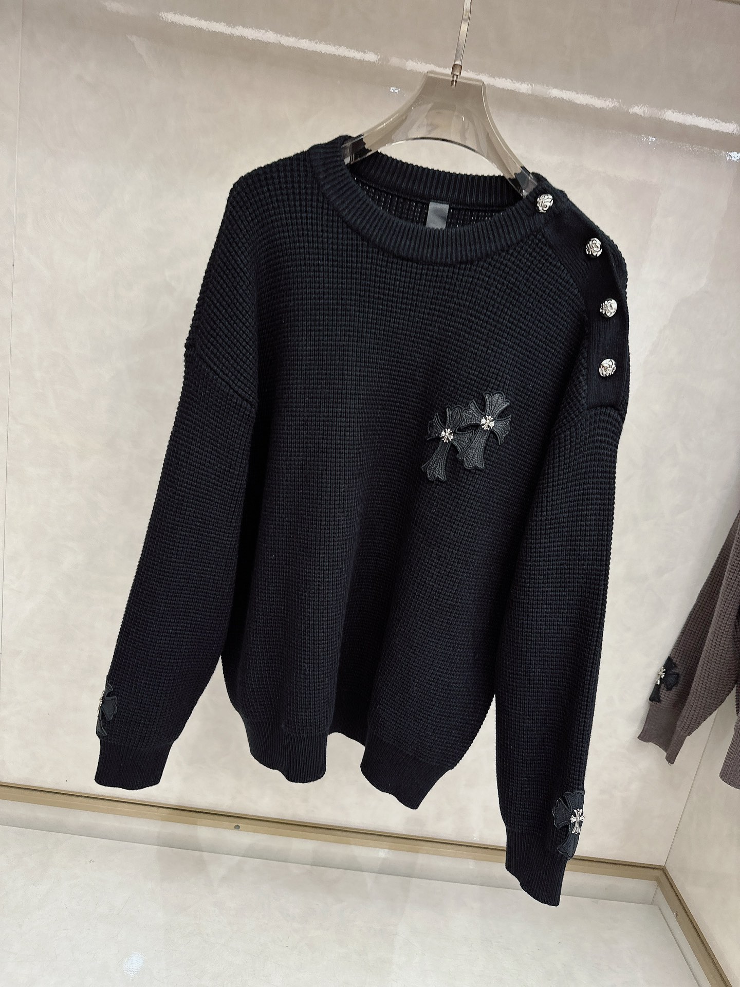 克罗心新款毛衫毛衣，上身舒适，不挑身材 男女同款，秋冬毛衣，是今年最好看的情侣装，秋冬必备百搭不出错，洋