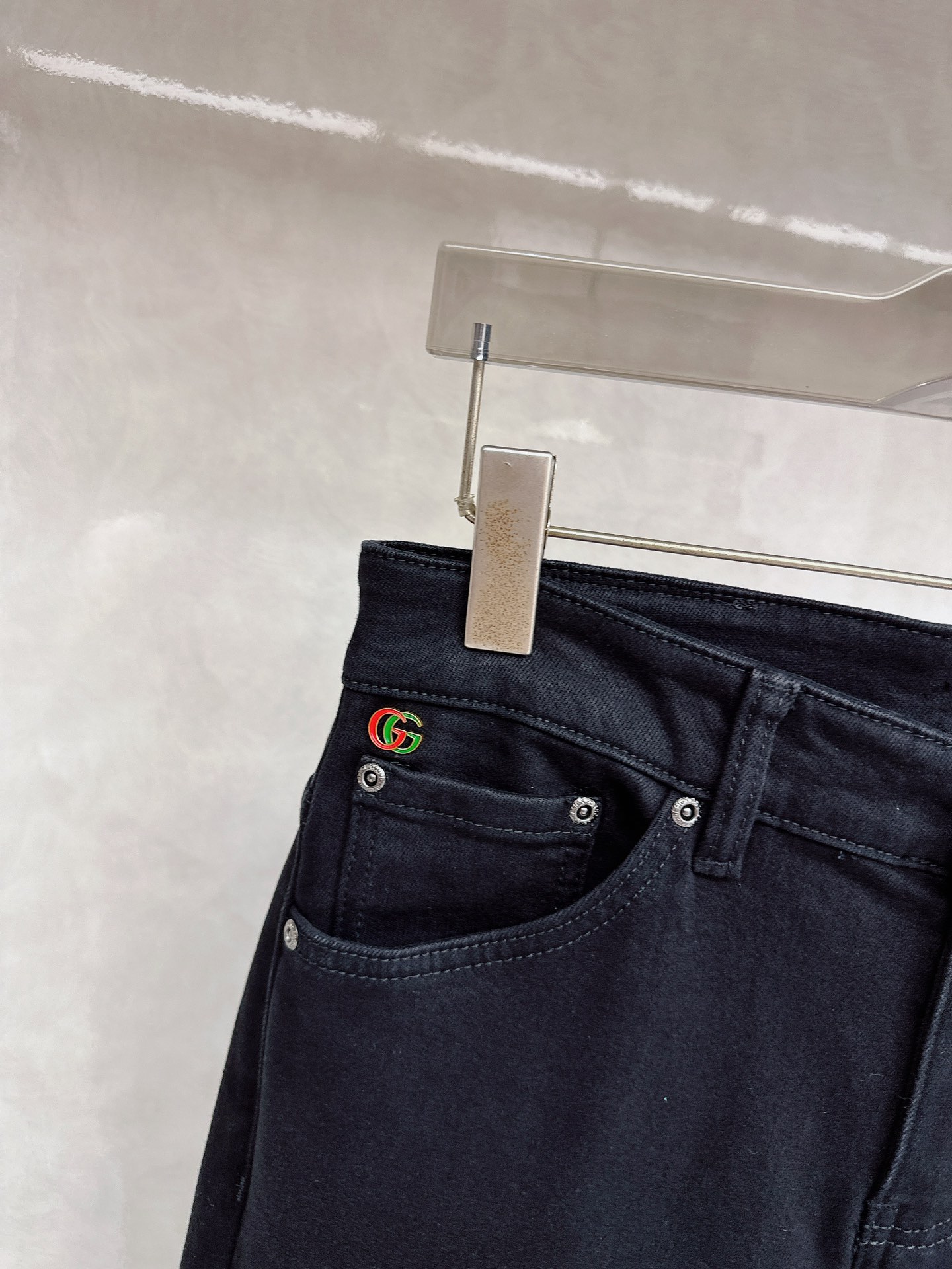 古奇 2025秋冬🔥🔥新款现货上市，原单爆款牛仔裤加绒👖超级定制款，原版五金，超级重工工艺，版型超赞👍细