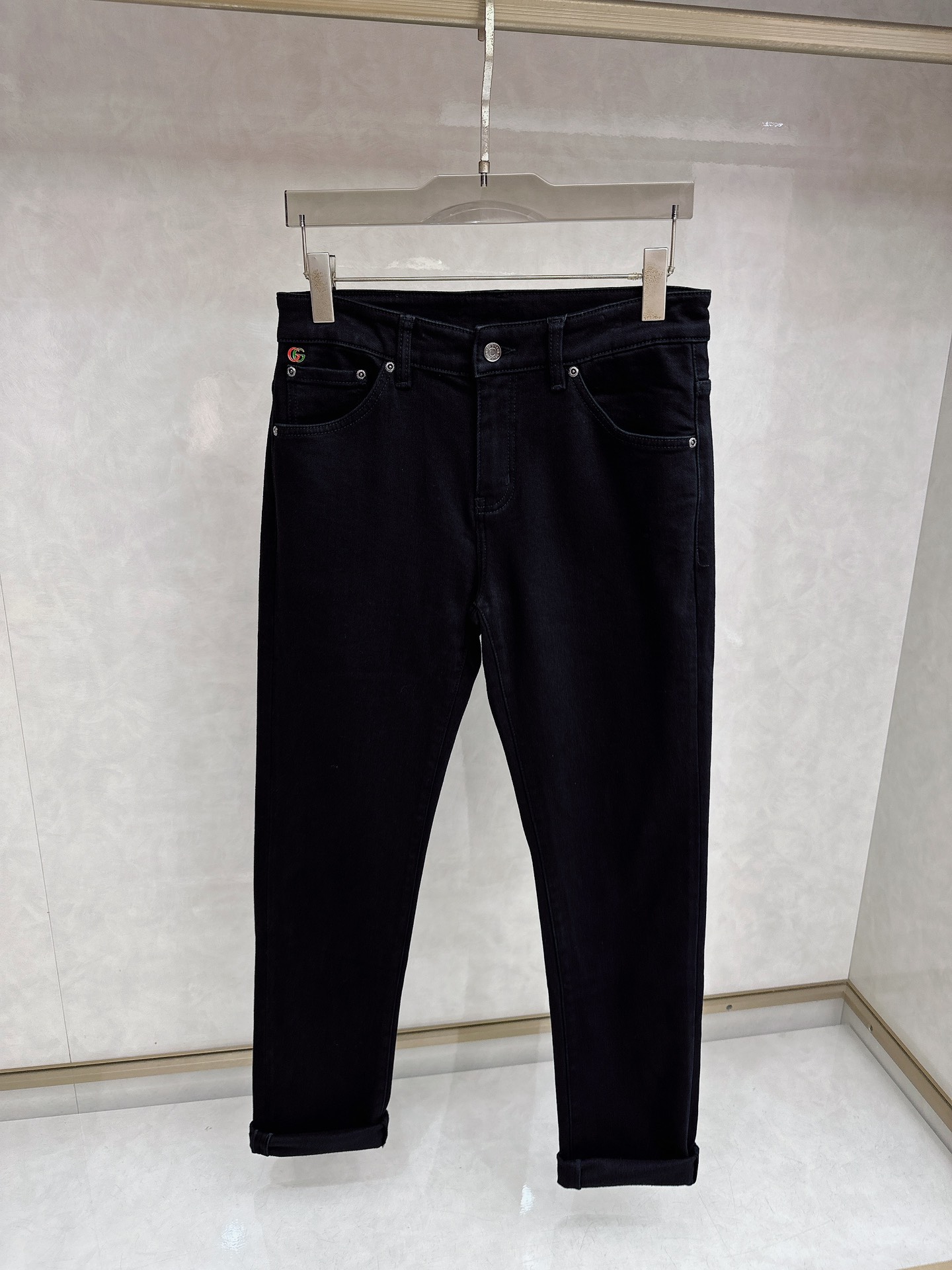 古奇 2025秋冬🔥🔥新款现货上市，原单爆款牛仔裤加绒👖超级定制款，原版五金，超级重工工艺，版型超赞👍细