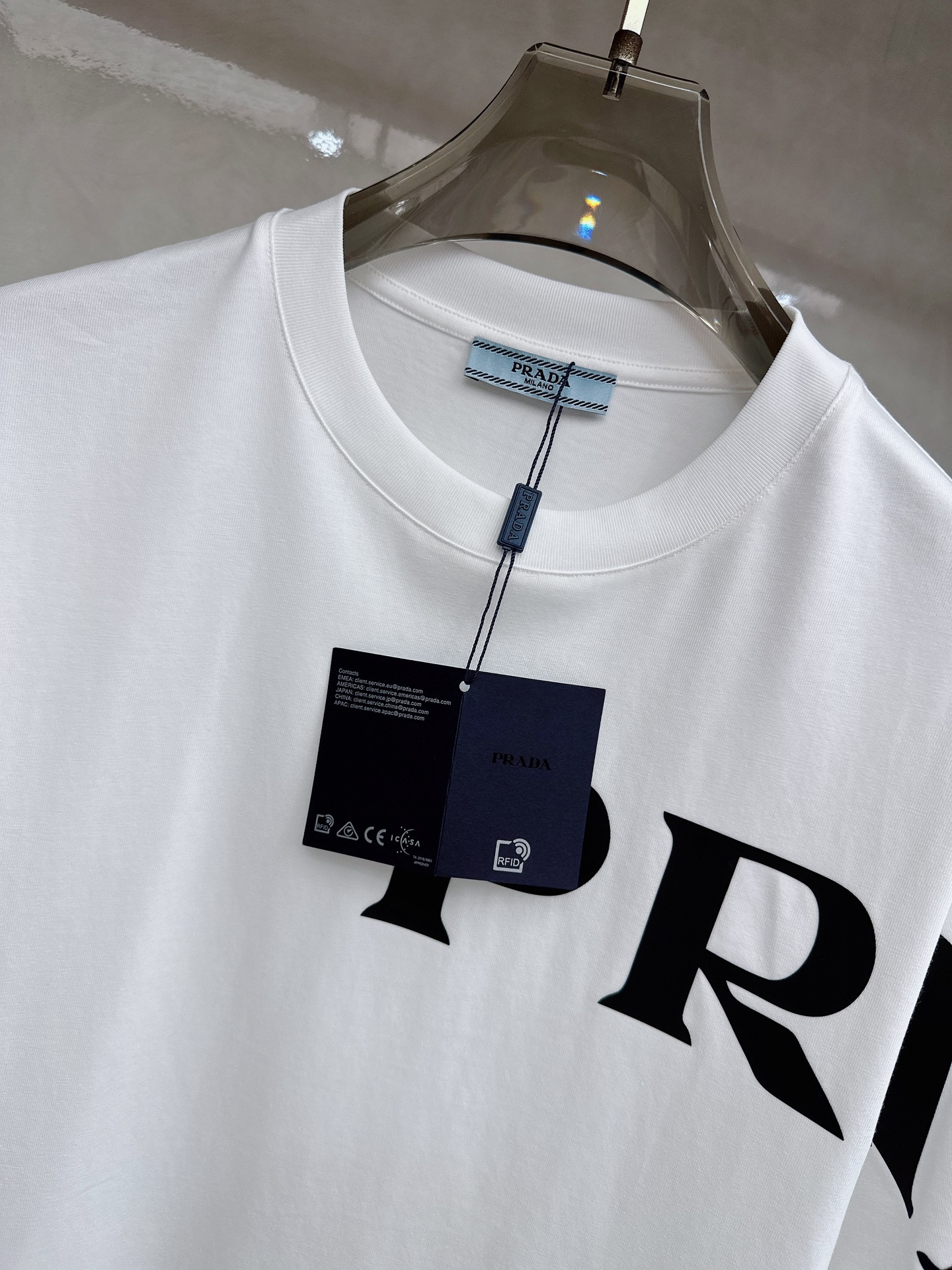 Prada 普拉达 2026ss 春夏新款首发专柜最新款短袖圆领T恤 高端订制 设计前卫时尚！品牌log