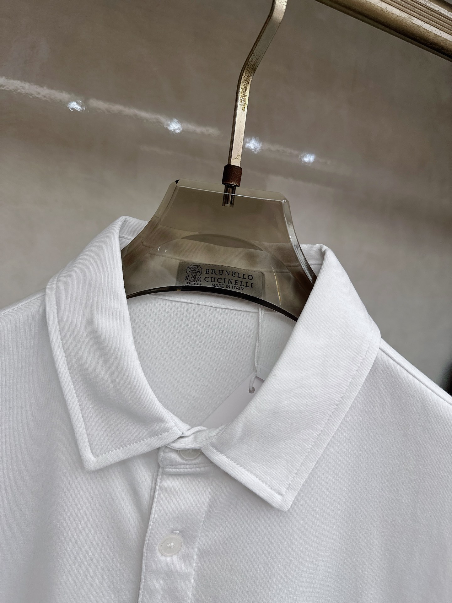 BC 2026顶级品质BC徽标刺绣衬衫领棉质短袖T恤，三标齐全，原版定制logo刻字纽扣，定织顶级220