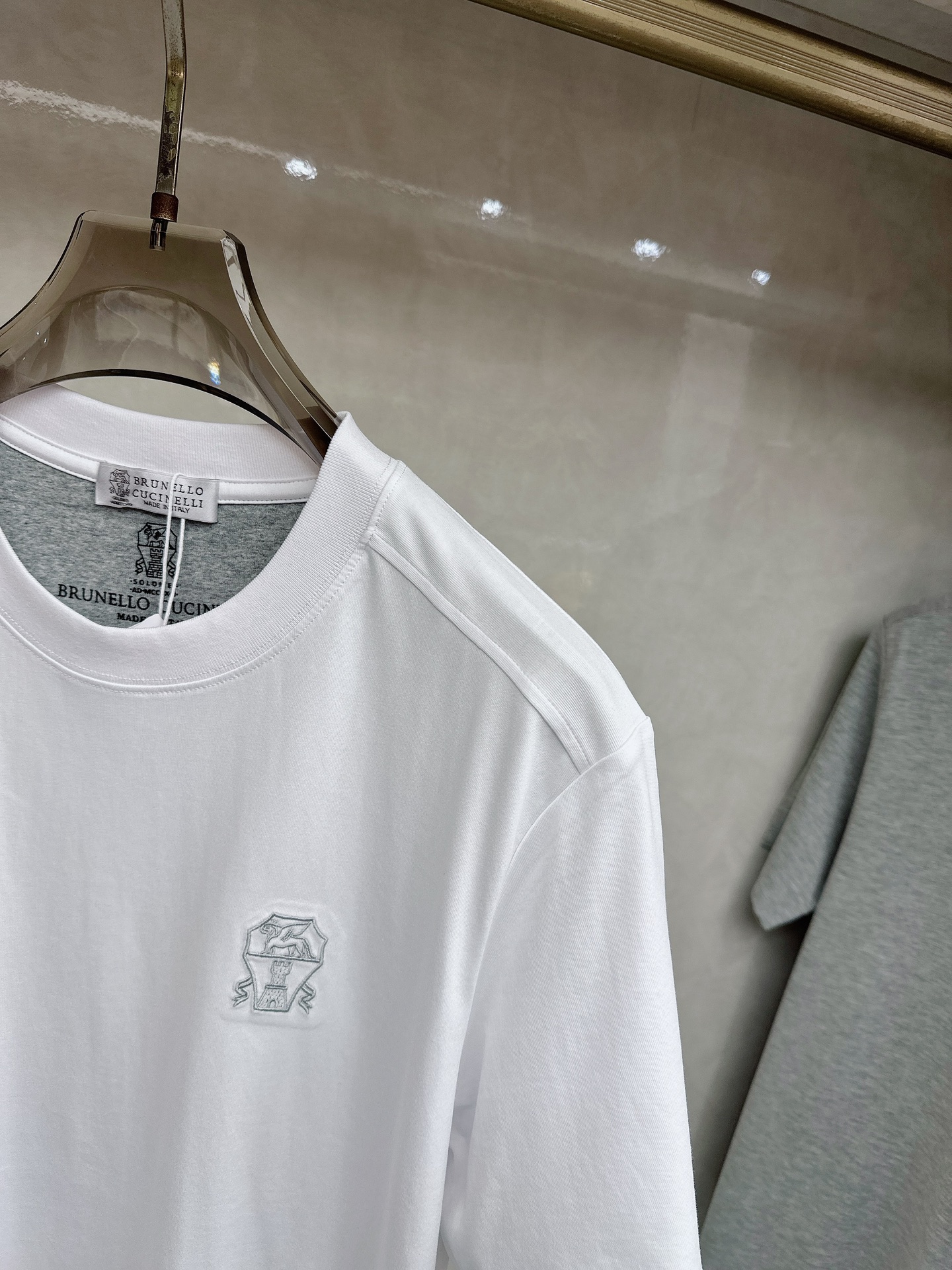 BC 2026顶级品质BC徽标刺绣圆领棉质短袖T恤，原版定织顶级220g纯棉平纹针织面料，手感如丝绸般柔