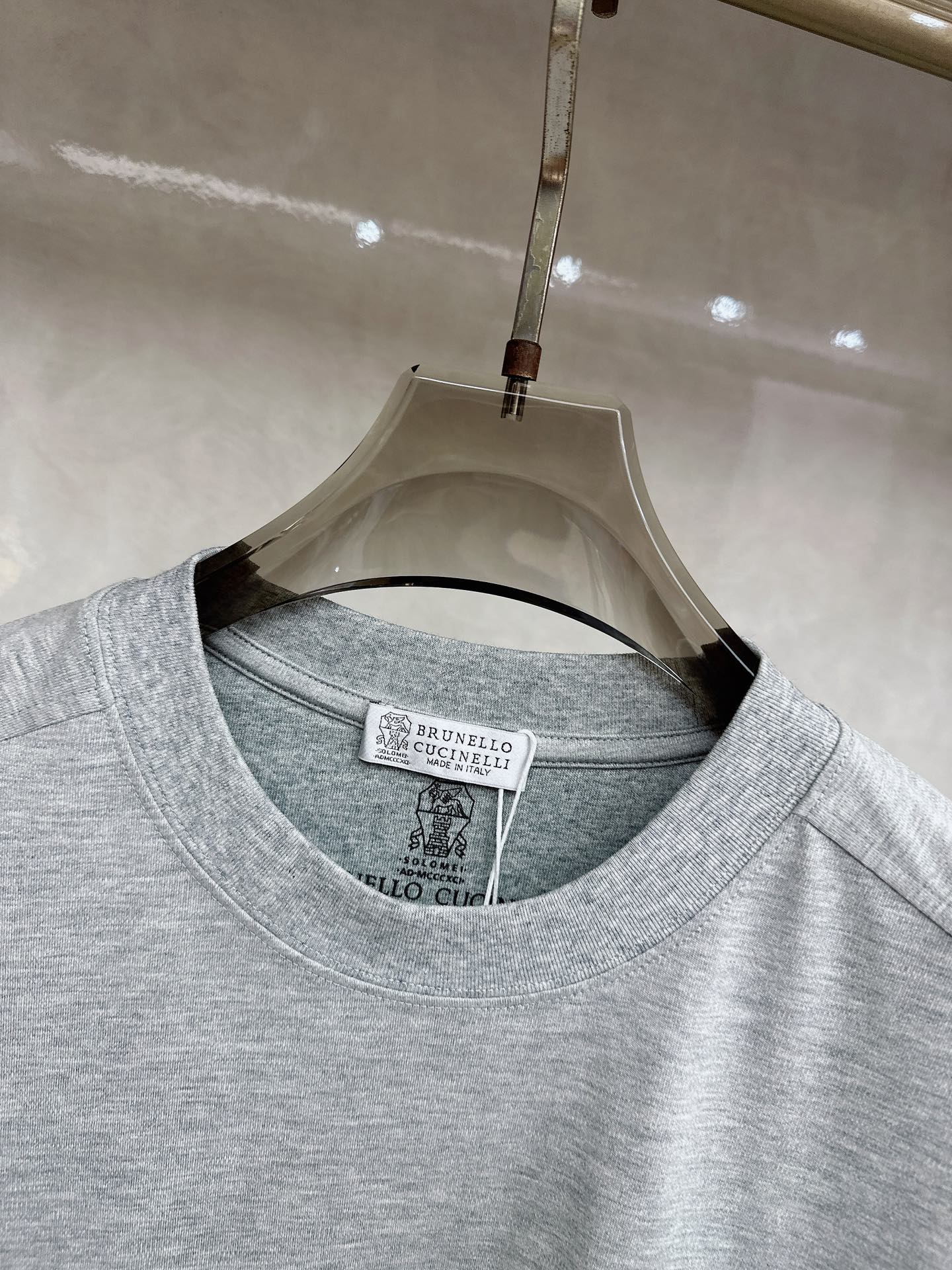 BC 2026顶级品质BC徽标刺绣圆领棉质短袖T恤，原版定织顶级220g纯棉平纹针织面料，手感如丝绸般柔