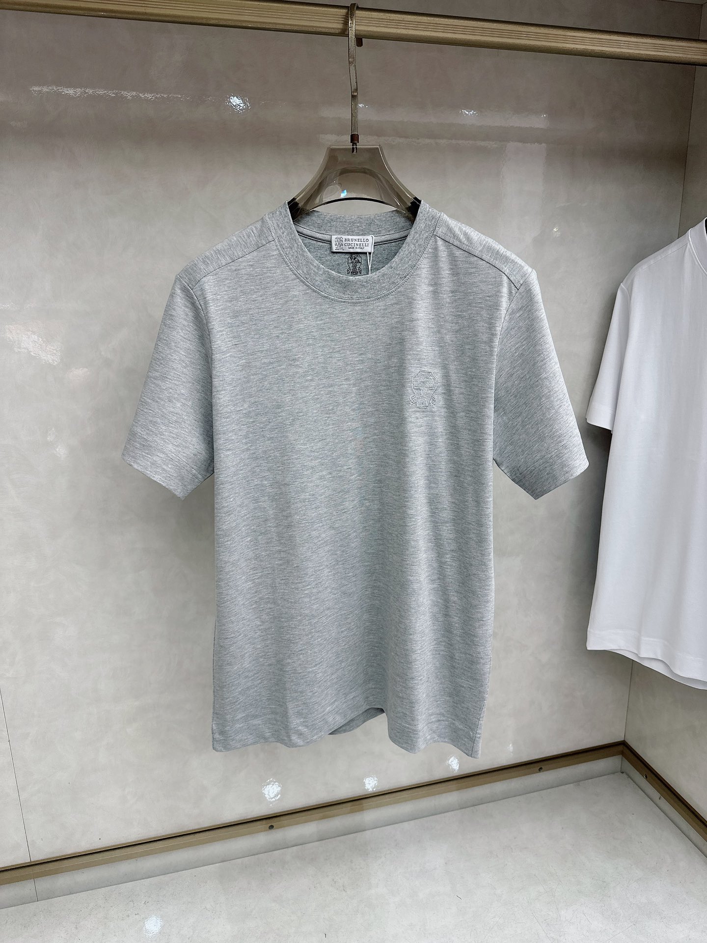 BC 2026顶级品质BC徽标刺绣圆领棉质短袖T恤，原版定织顶级220g纯棉平纹针织面料，手感如丝绸般柔