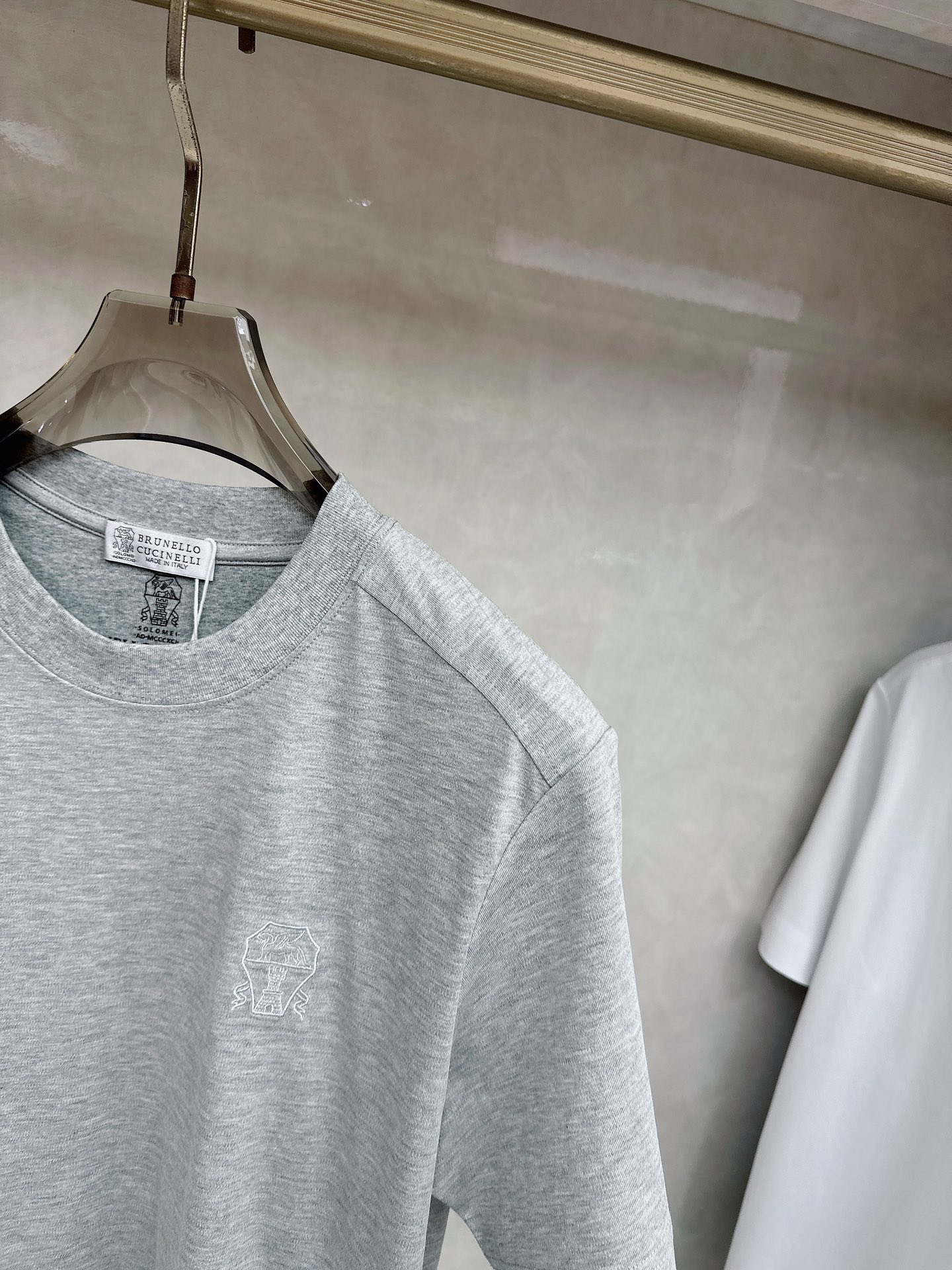 BC 2026顶级品质BC徽标刺绣圆领棉质短袖T恤，原版定织顶级220g纯棉平纹针织面料，手感如丝绸般柔