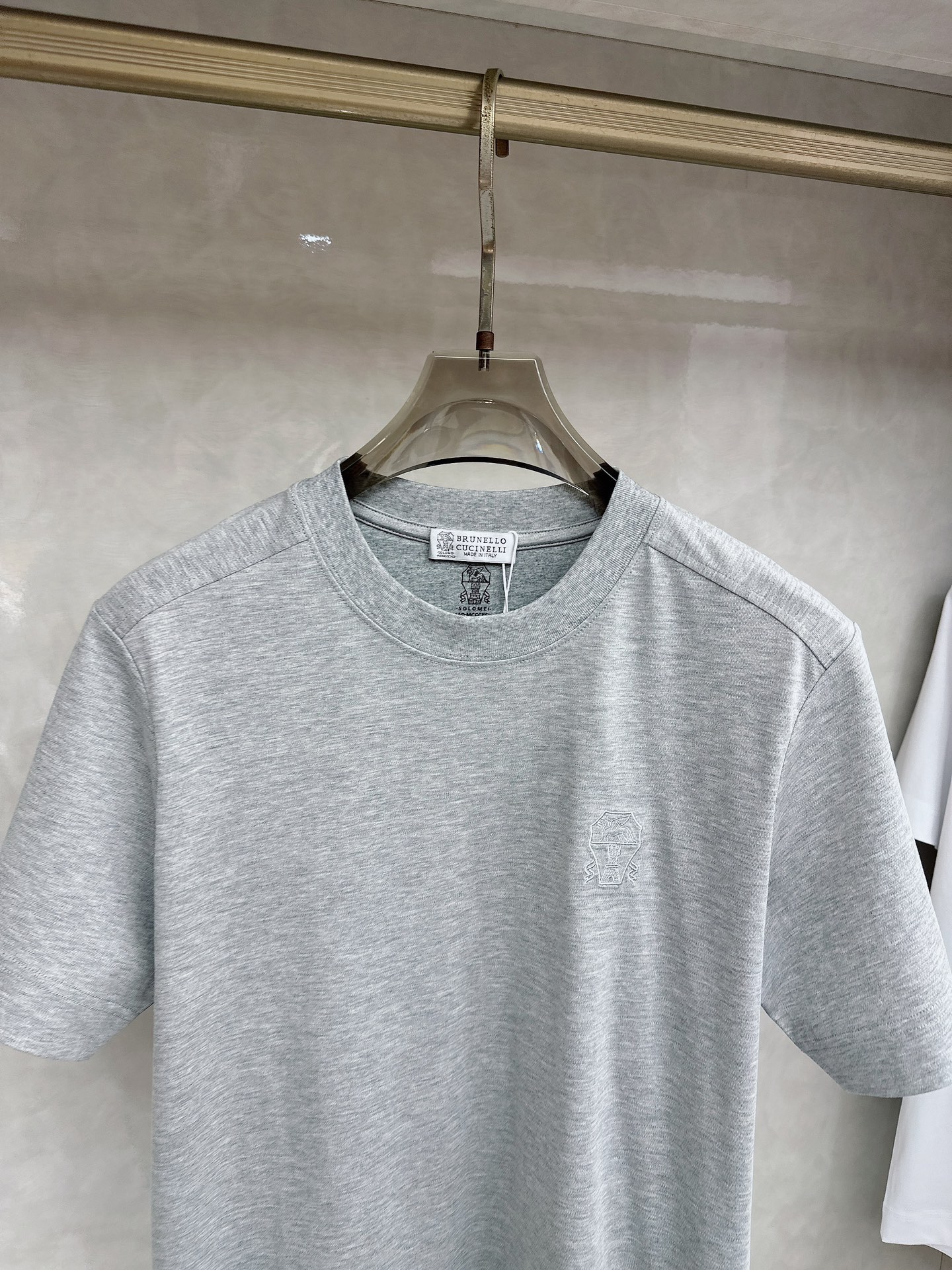 BC 2026顶级品质BC徽标刺绣圆领棉质短袖T恤，原版定织顶级220g纯棉平纹针织面料，手感如丝绸般柔