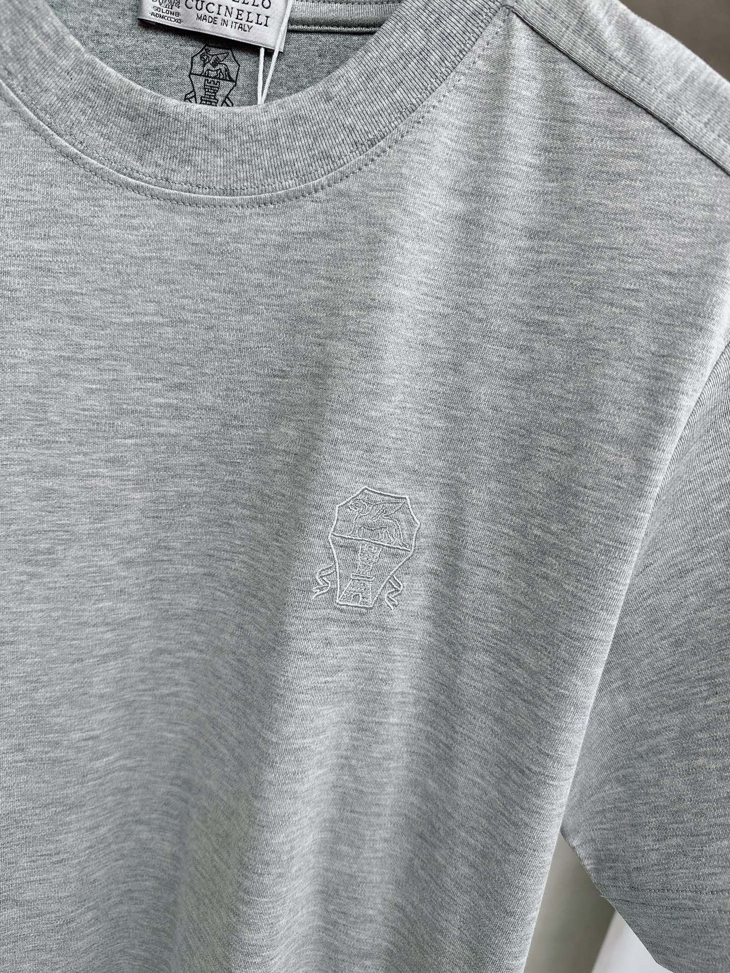 BC 2026顶级品质BC徽标刺绣圆领棉质短袖T恤，原版定织顶级220g纯棉平纹针织面料，手感如丝绸般柔