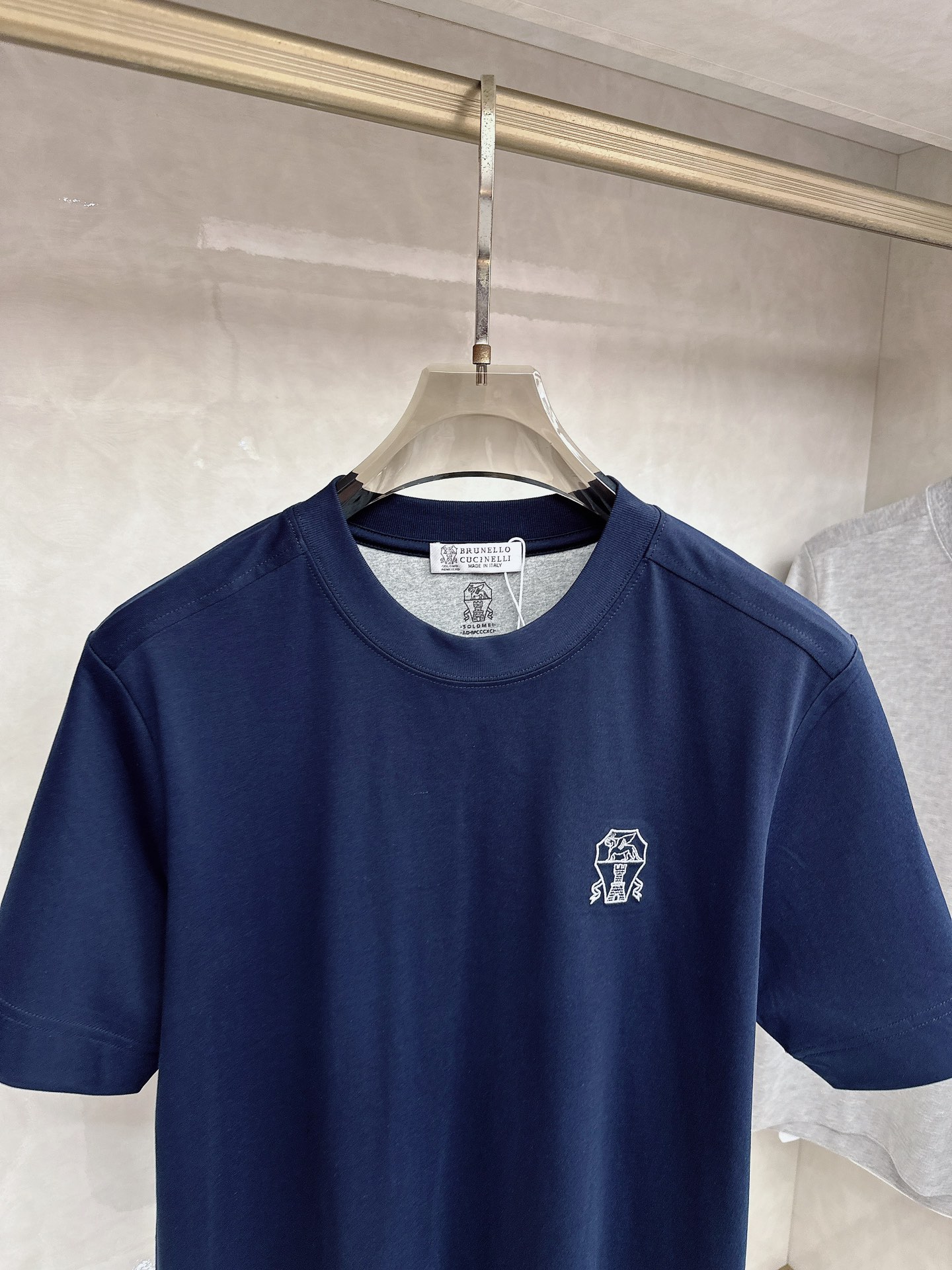 BC 2026顶级品质BC徽标刺绣圆领棉质短袖T恤，原版定织顶级220g纯棉平纹针织面料，手感如丝绸般柔