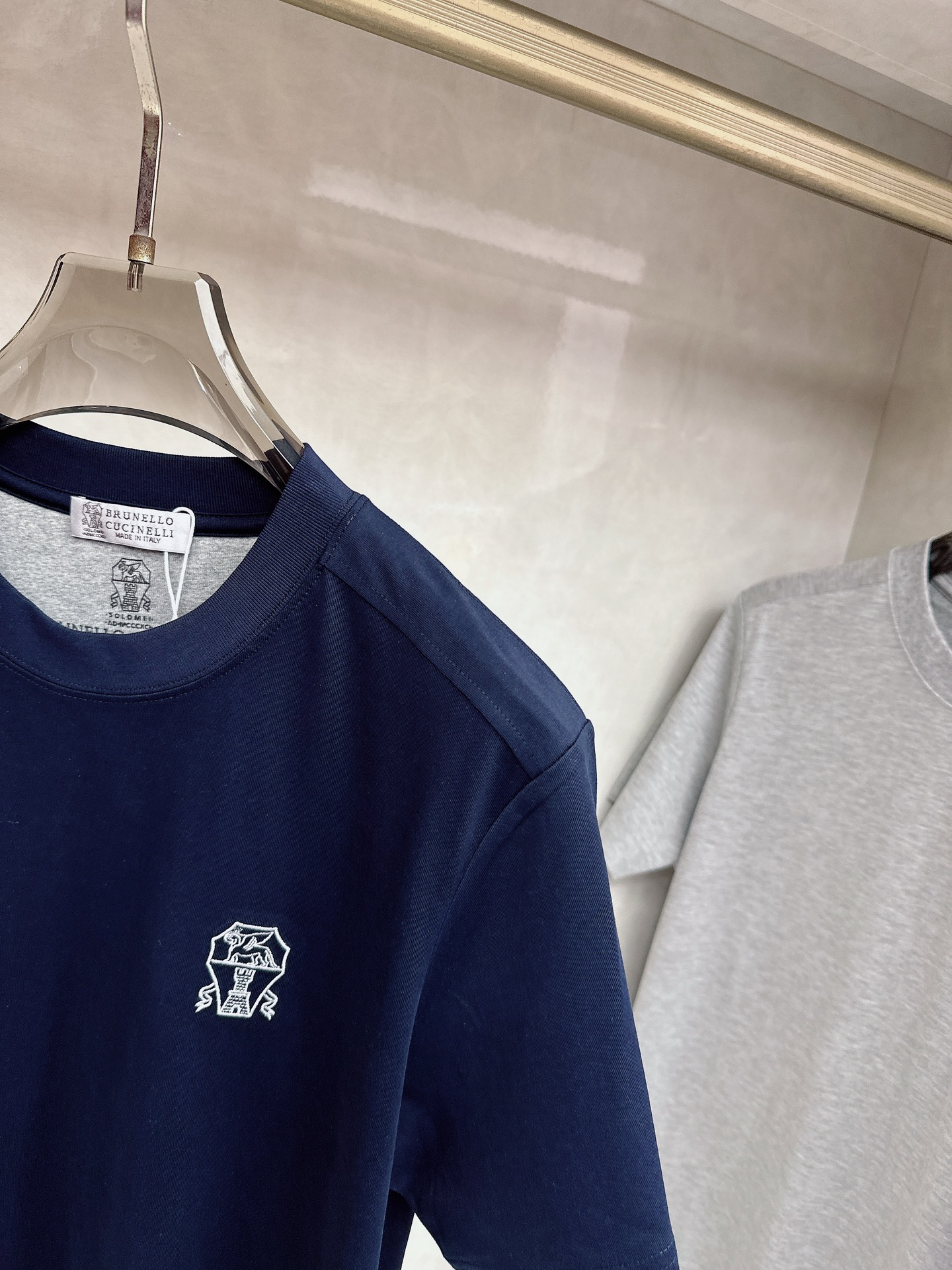 BC 2026顶级品质BC徽标刺绣圆领棉质短袖T恤，原版定织顶级220g纯棉平纹针织面料，手感如丝绸般柔