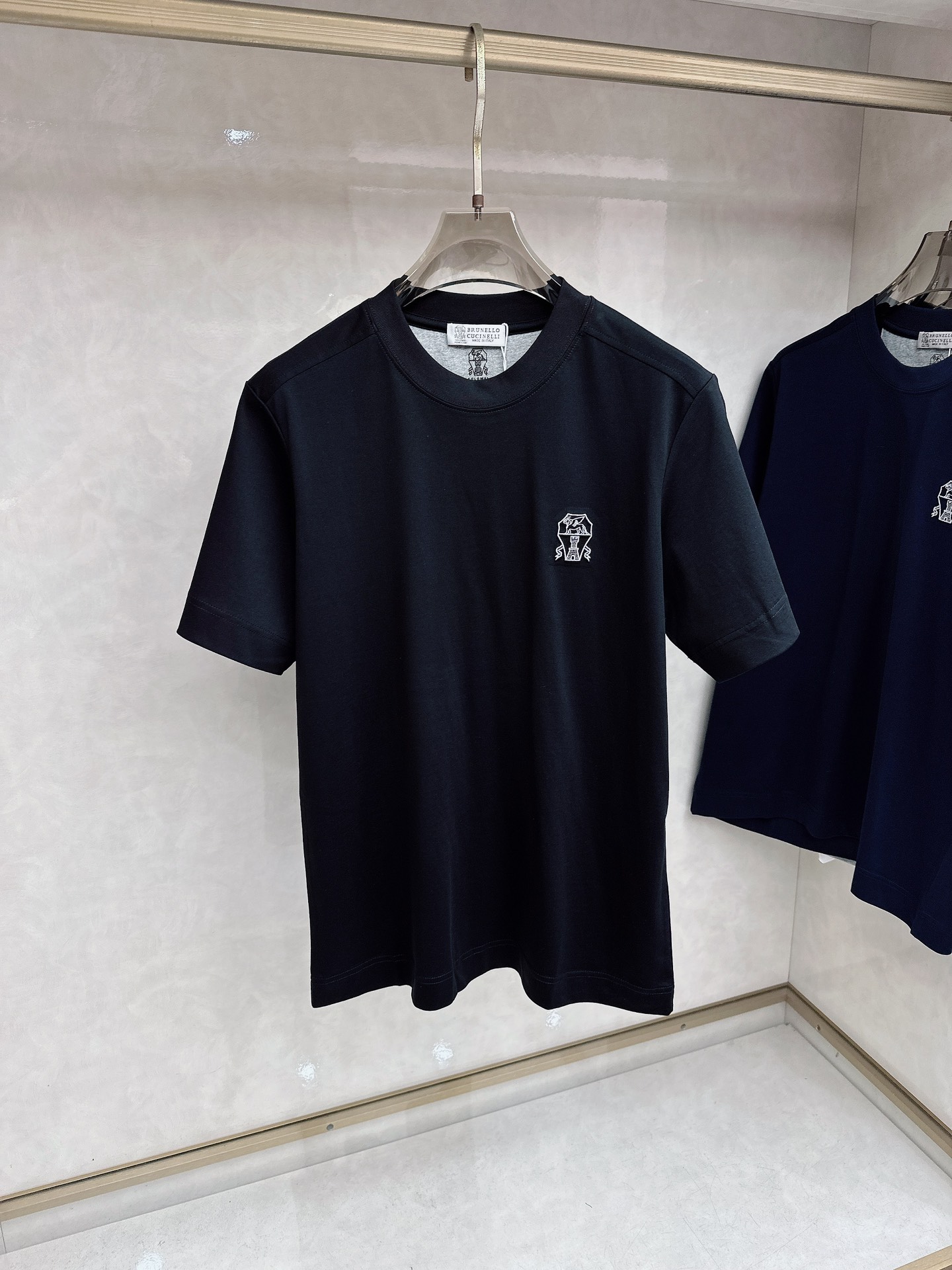 BC 2026顶级品质BC徽标刺绣圆领棉质短袖T恤，原版定织顶级220g纯棉平纹针织面料，手感如丝绸般柔