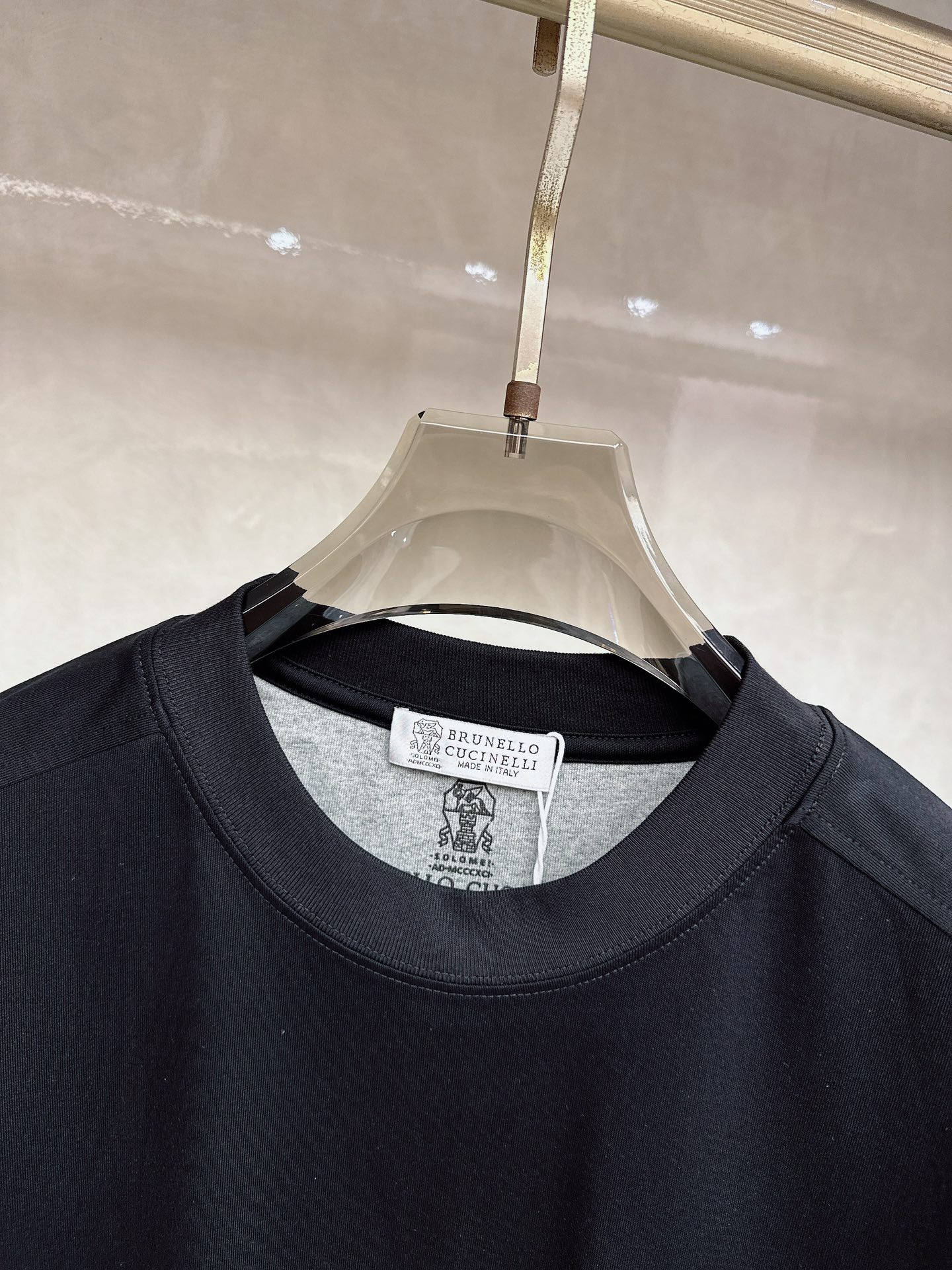 BC 2026顶级品质BC徽标刺绣圆领棉质短袖T恤，原版定织顶级220g纯棉平纹针织面料，手感如丝绸般柔