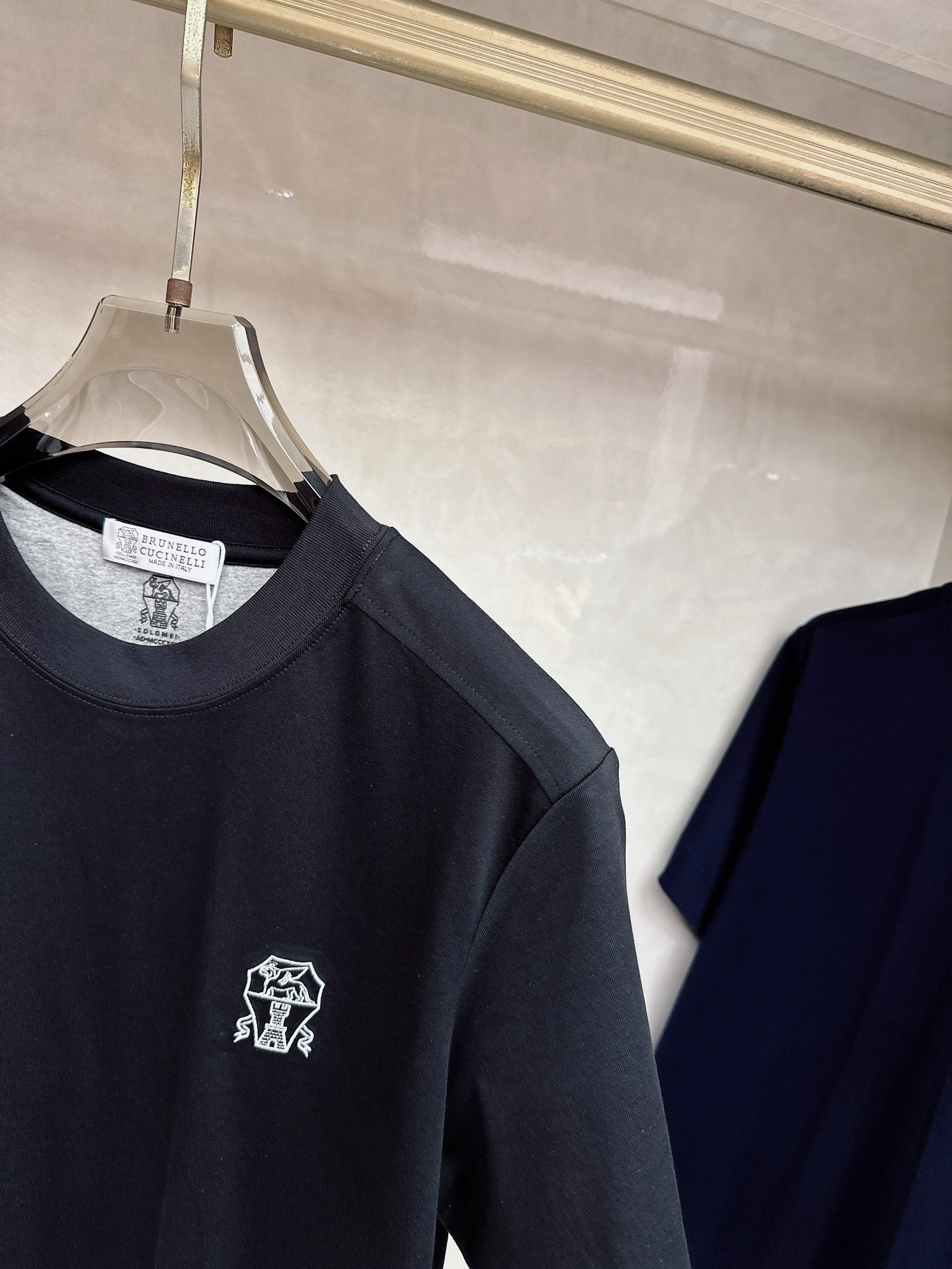 BC 2026顶级品质BC徽标刺绣圆领棉质短袖T恤，原版定织顶级220g纯棉平纹针织面料，手感如丝绸般柔