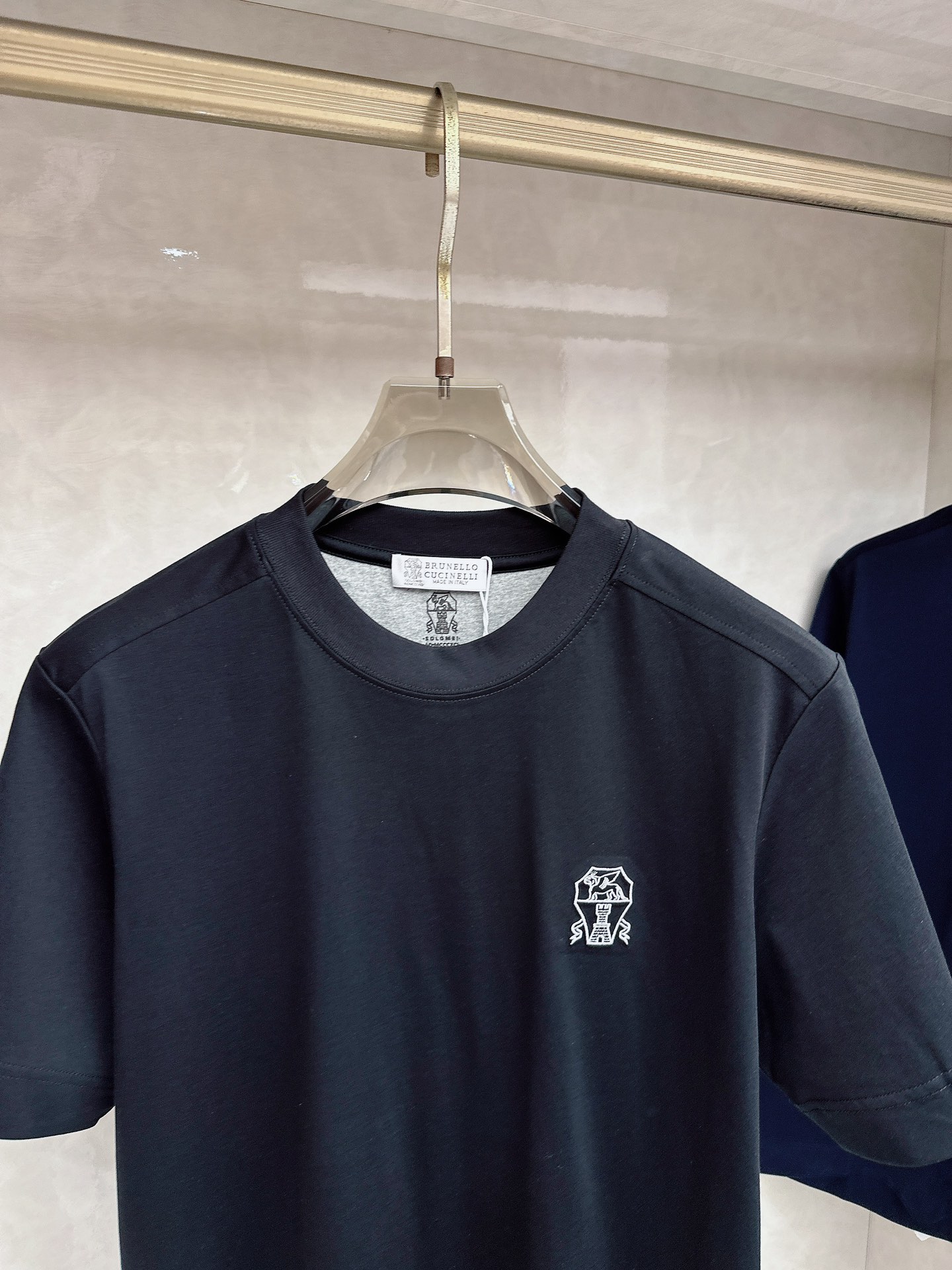 BC 2026顶级品质BC徽标刺绣圆领棉质短袖T恤，原版定织顶级220g纯棉平纹针织面料，手感如丝绸般柔