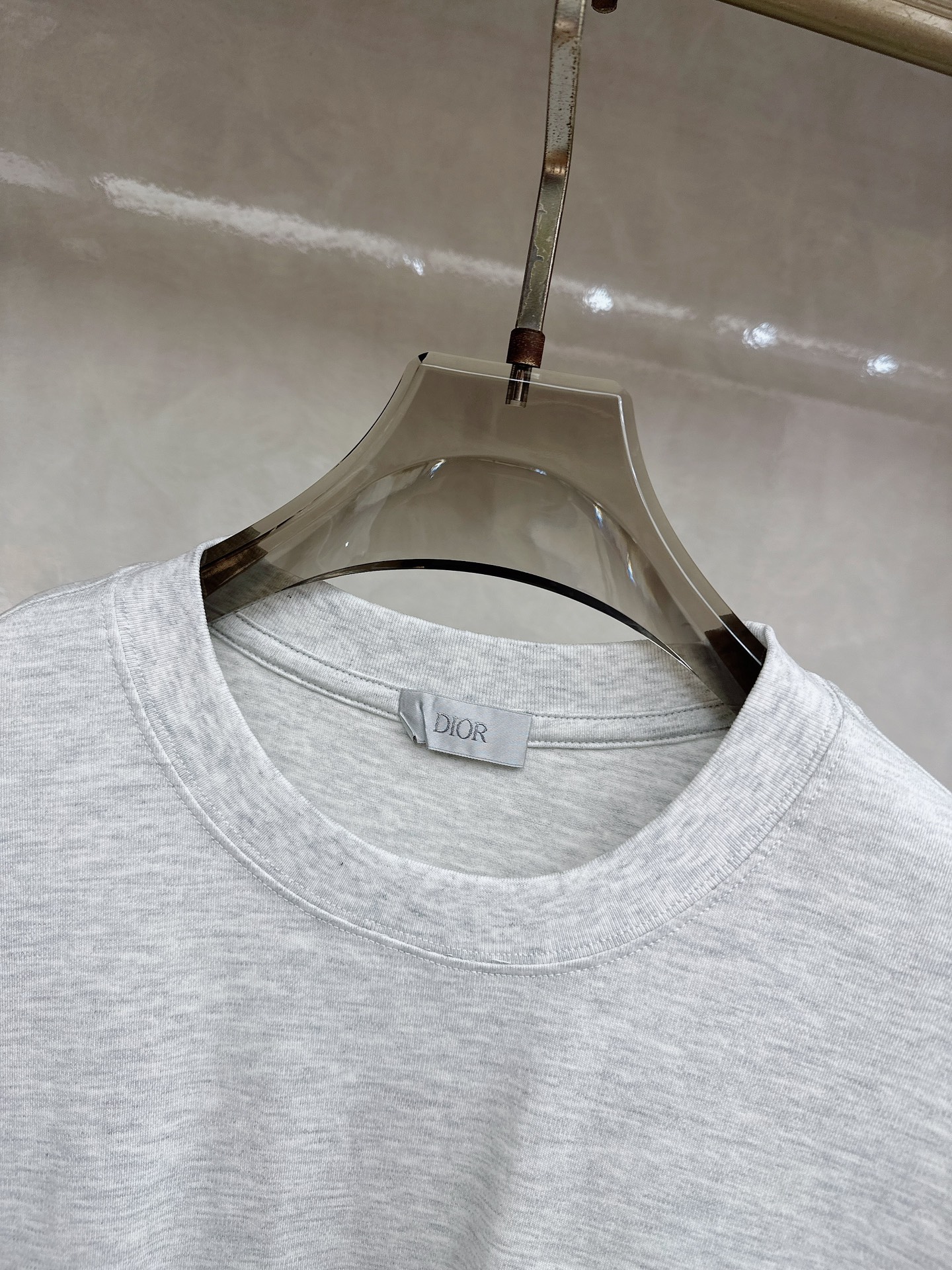 迪奥 2026顶级品质BC徽标刺绣圆领棉质短袖T恤，原版定织顶级220g纯棉平纹针织面料，手感如丝绸般柔