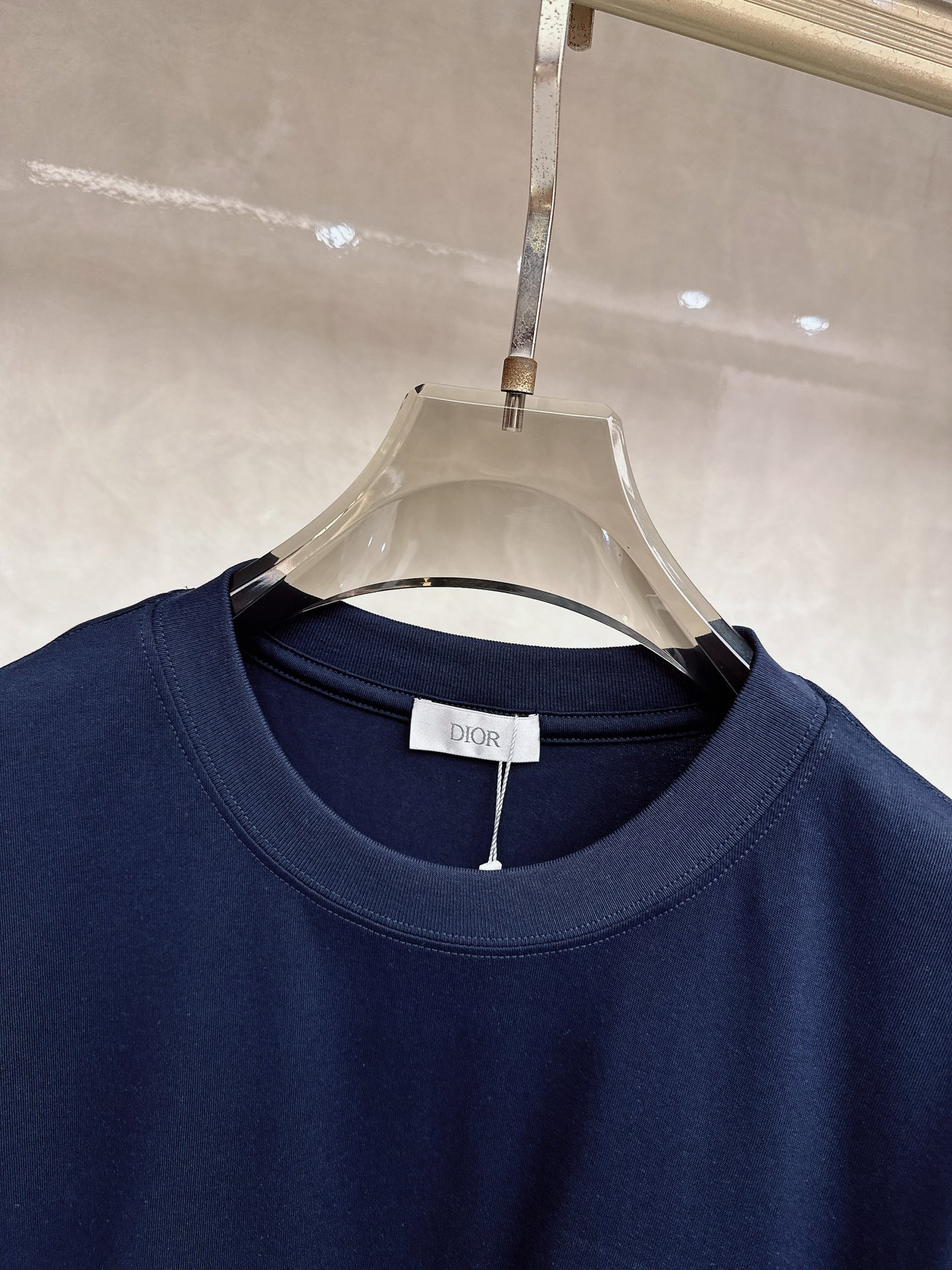 迪奥 2026顶级品质BC徽标刺绣圆领棉质短袖T恤，原版定织顶级220g纯棉平纹针织面料，手感如丝绸般柔