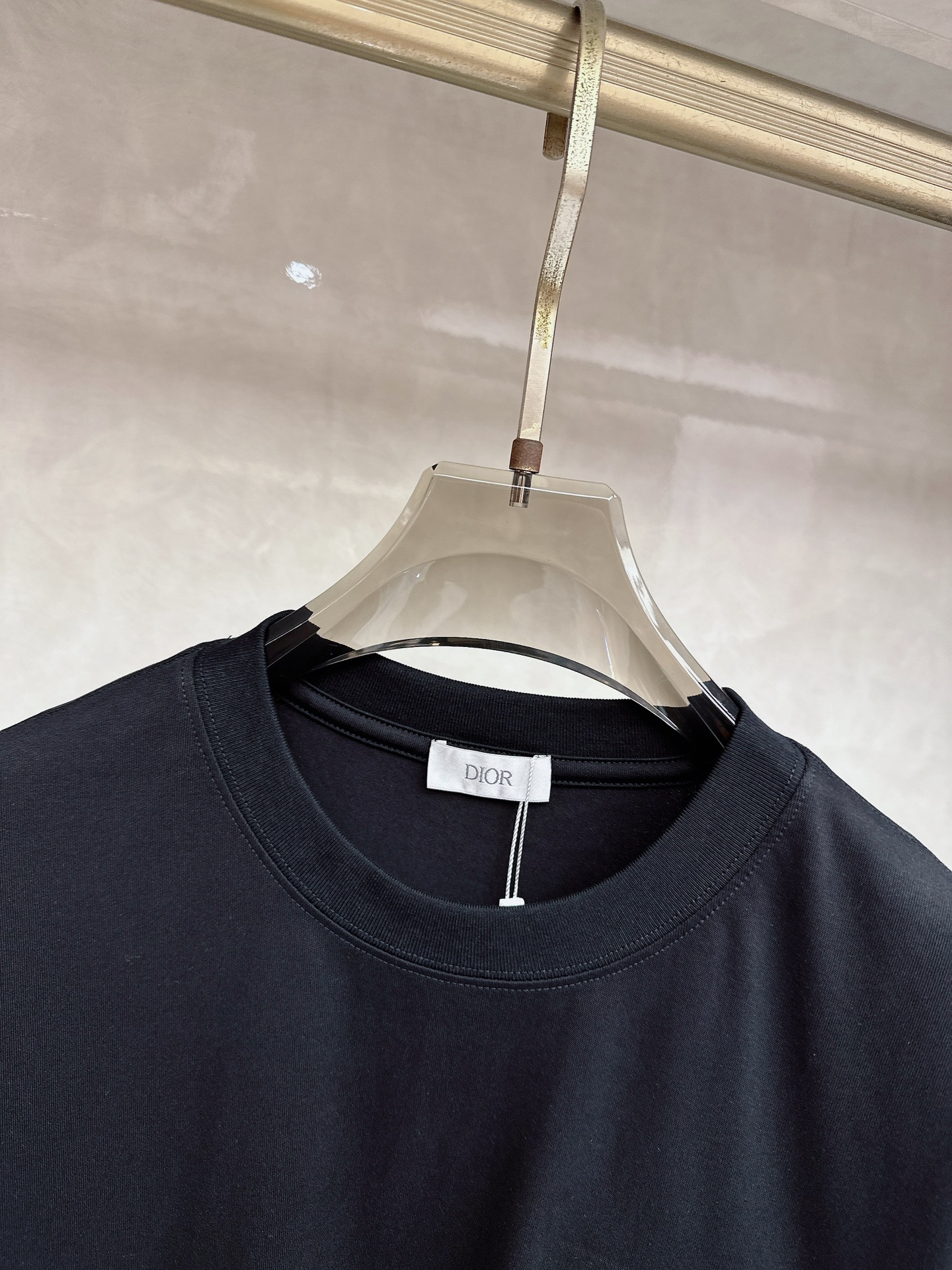 迪奥 2026顶级品质BC徽标刺绣圆领棉质短袖T恤，原版定织顶级220g纯棉平纹针织面料，手感如丝绸般柔