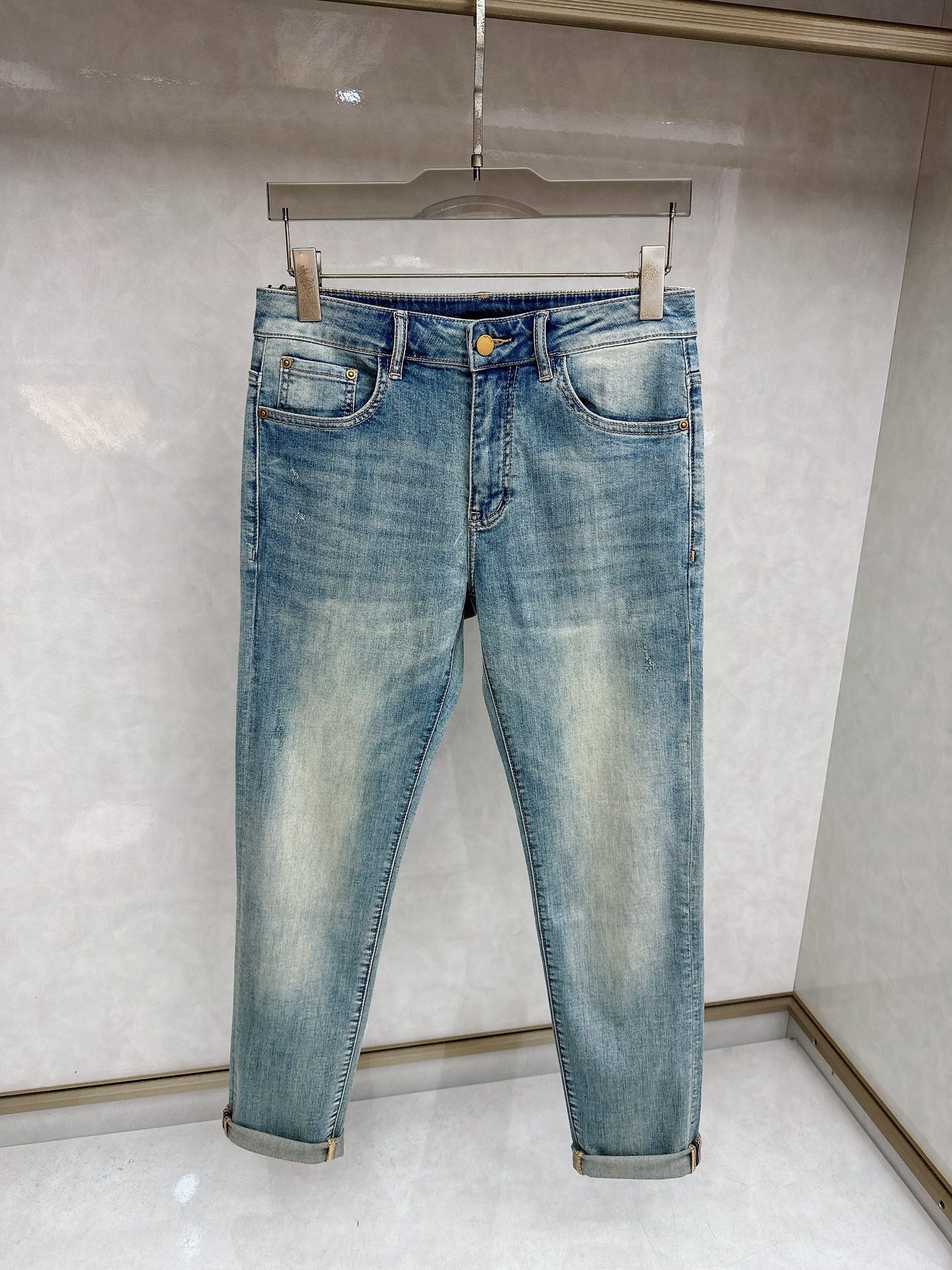 保罗 2026春夏最新推出男士休闲牛仔裤新品！重工水洗牛仔裤！定制面料和一般牛仔布料比起来，更加柔软舒适