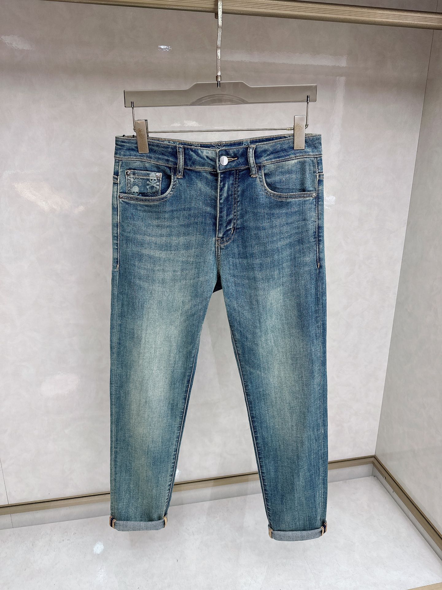 mmj 2026春夏最新推出男士休闲牛仔裤新品！重工水洗牛仔裤！定制面料和一般牛仔布料比起来，更加柔软舒