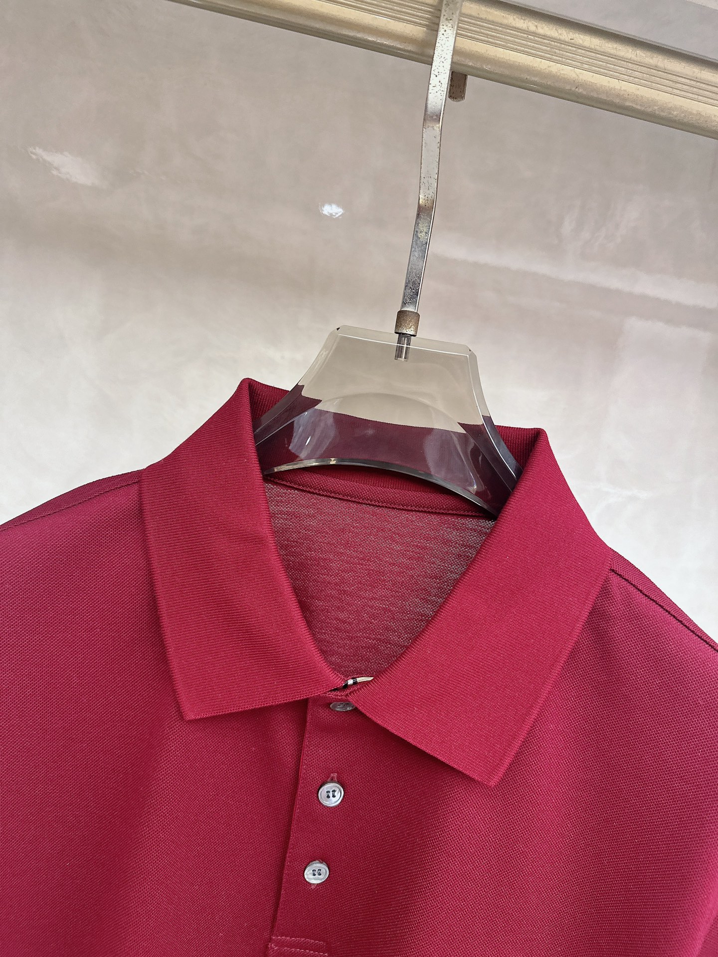 Burberry 1955ss秋季新款发布➖巴宝莉翻领短袖T恤，高端新款短袖，字母logo刺绣，穿上就是