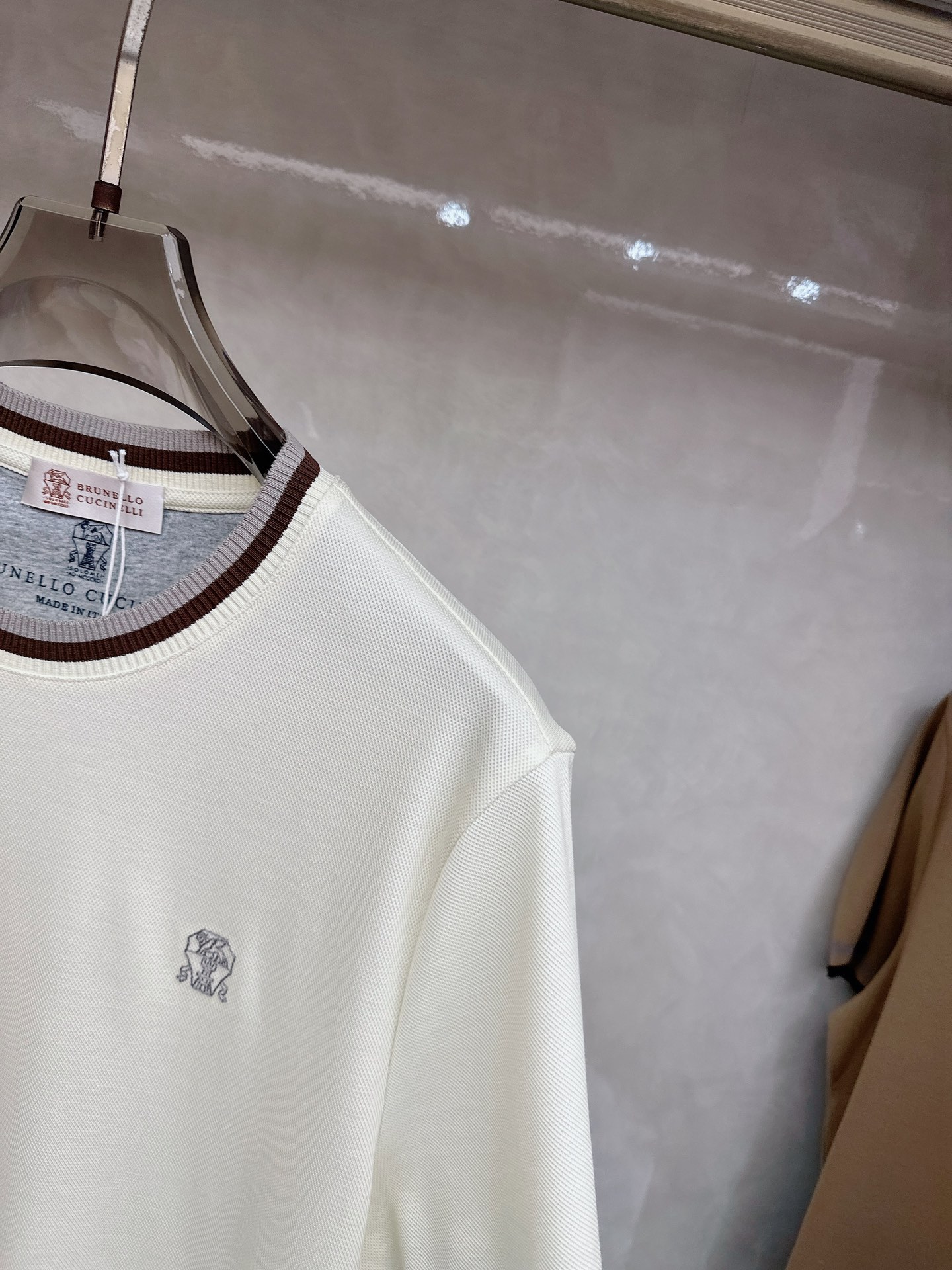 bru**llo Cuci**lli 老钱新贵们 品质控推荐 （长绒棉珠地纹起脚料）针织短袖衫 年年式 