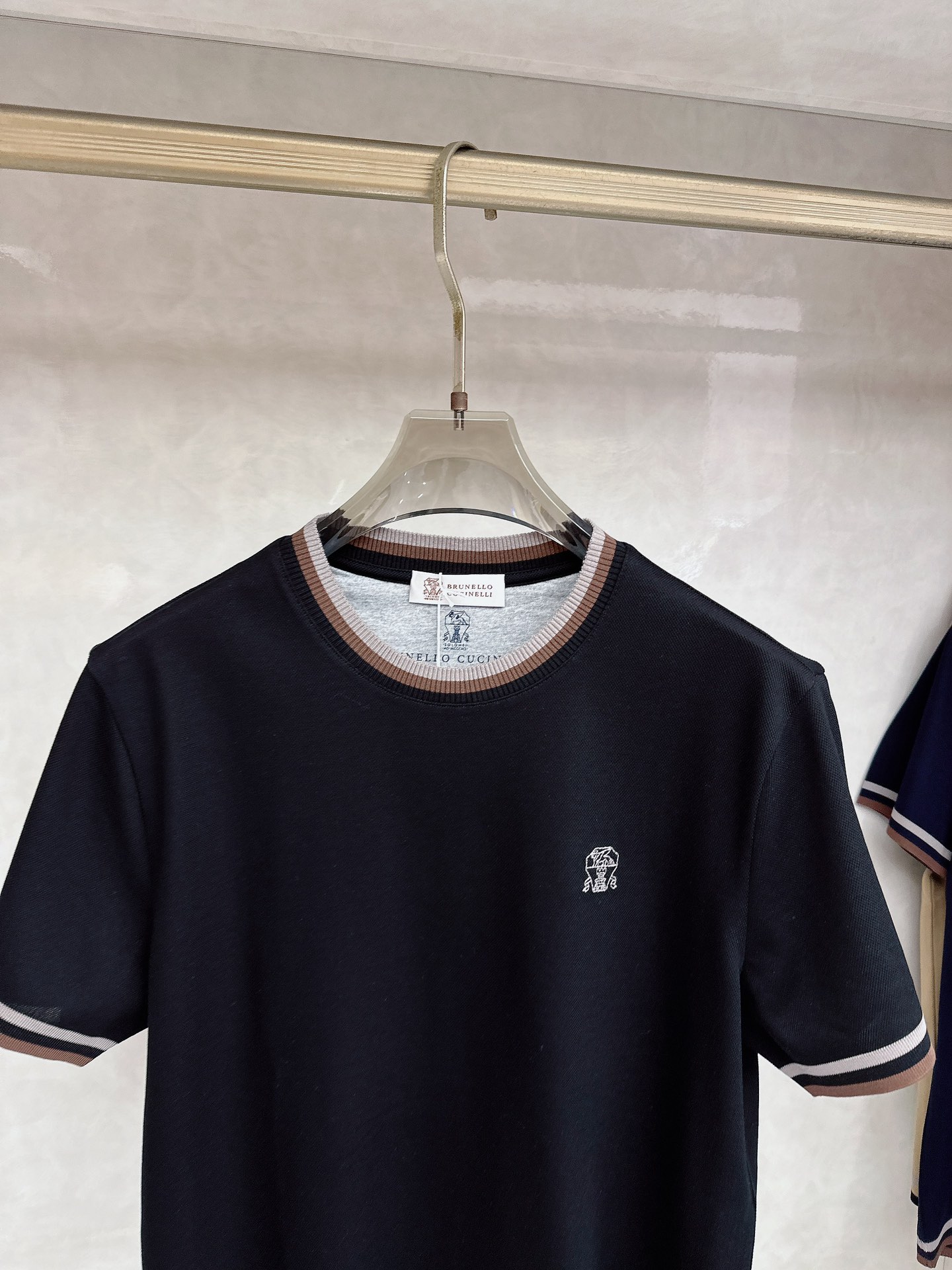 bru**llo Cuci**lli 老钱新贵们 品质控推荐 （长绒棉珠地纹起脚料）针织短袖衫 年年式 